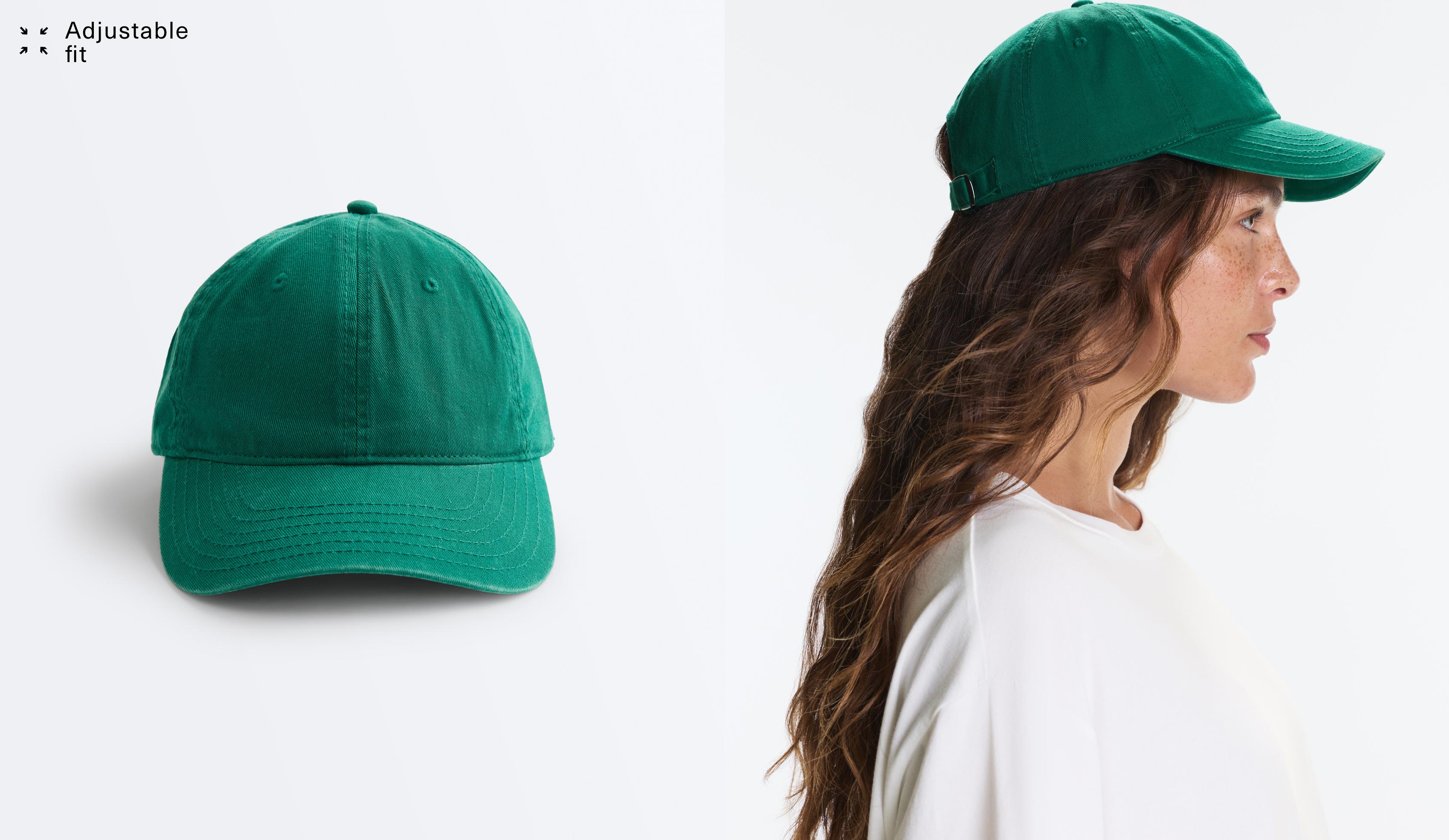 Casquette 100 % coton effet délavé