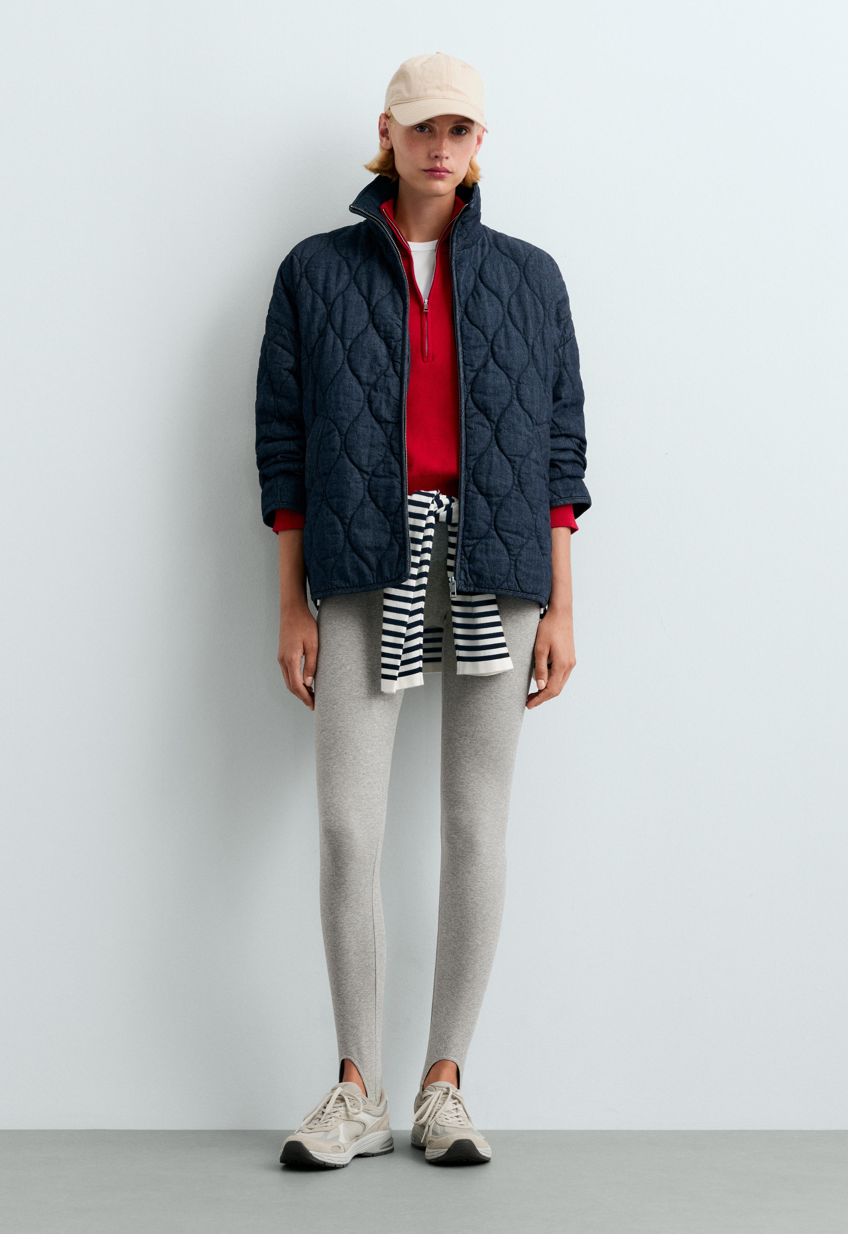 FELLEX® AEROGEL denim-effect boxy padded jacket