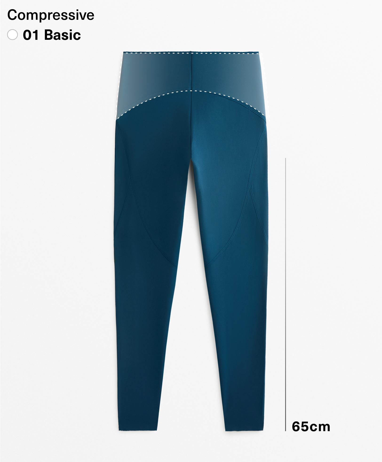 Basic compressive ankle-length leggings