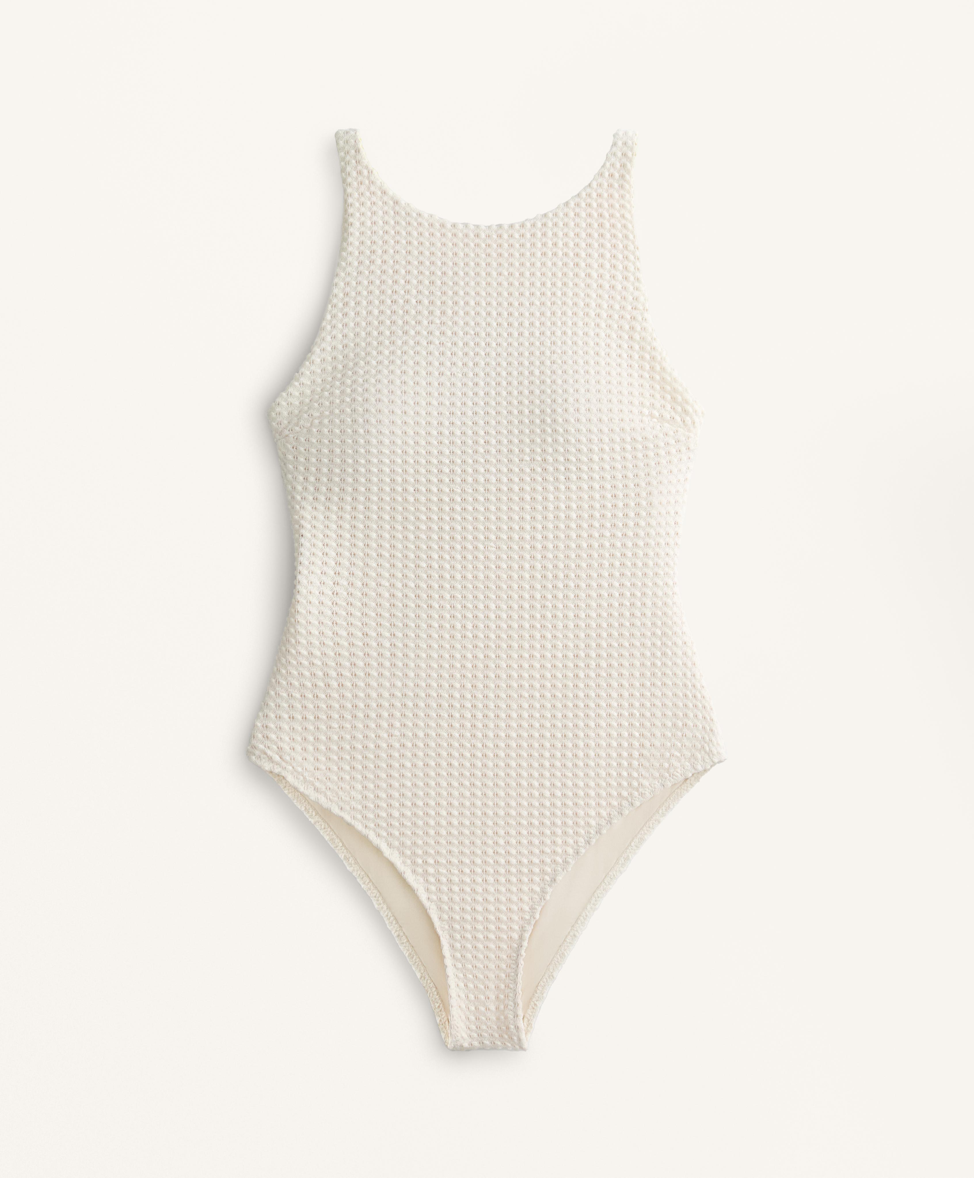 Maillot de bain halter en crochet point bulle Maillot de bain halter en crochet point bulle