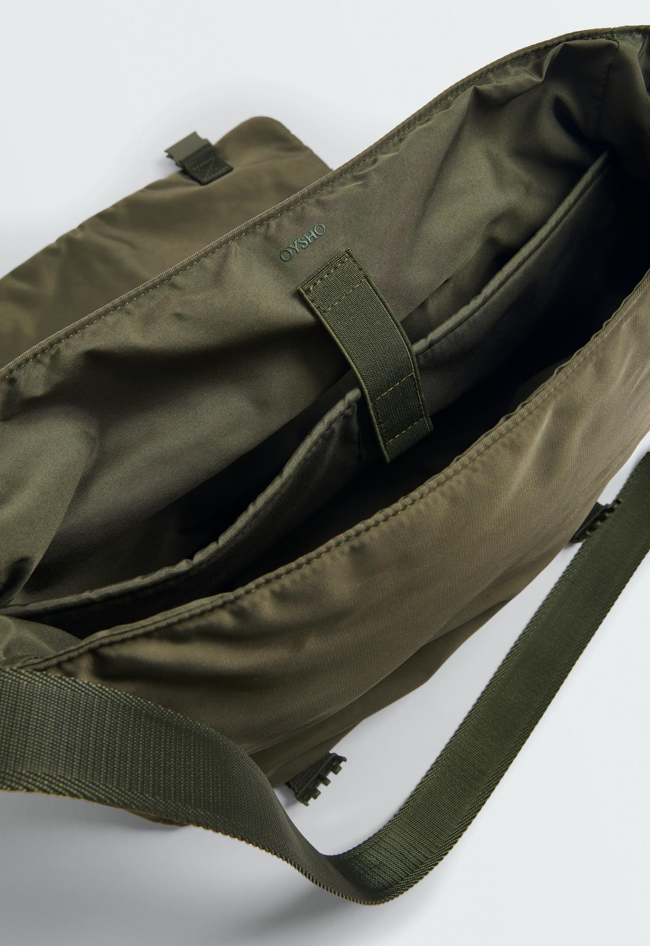 Crossbody bag with pockets — KHAKI