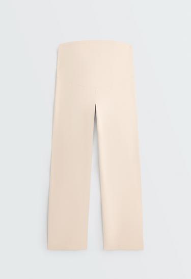 Comfortlux maternity straight-leg trousers — SAND 6