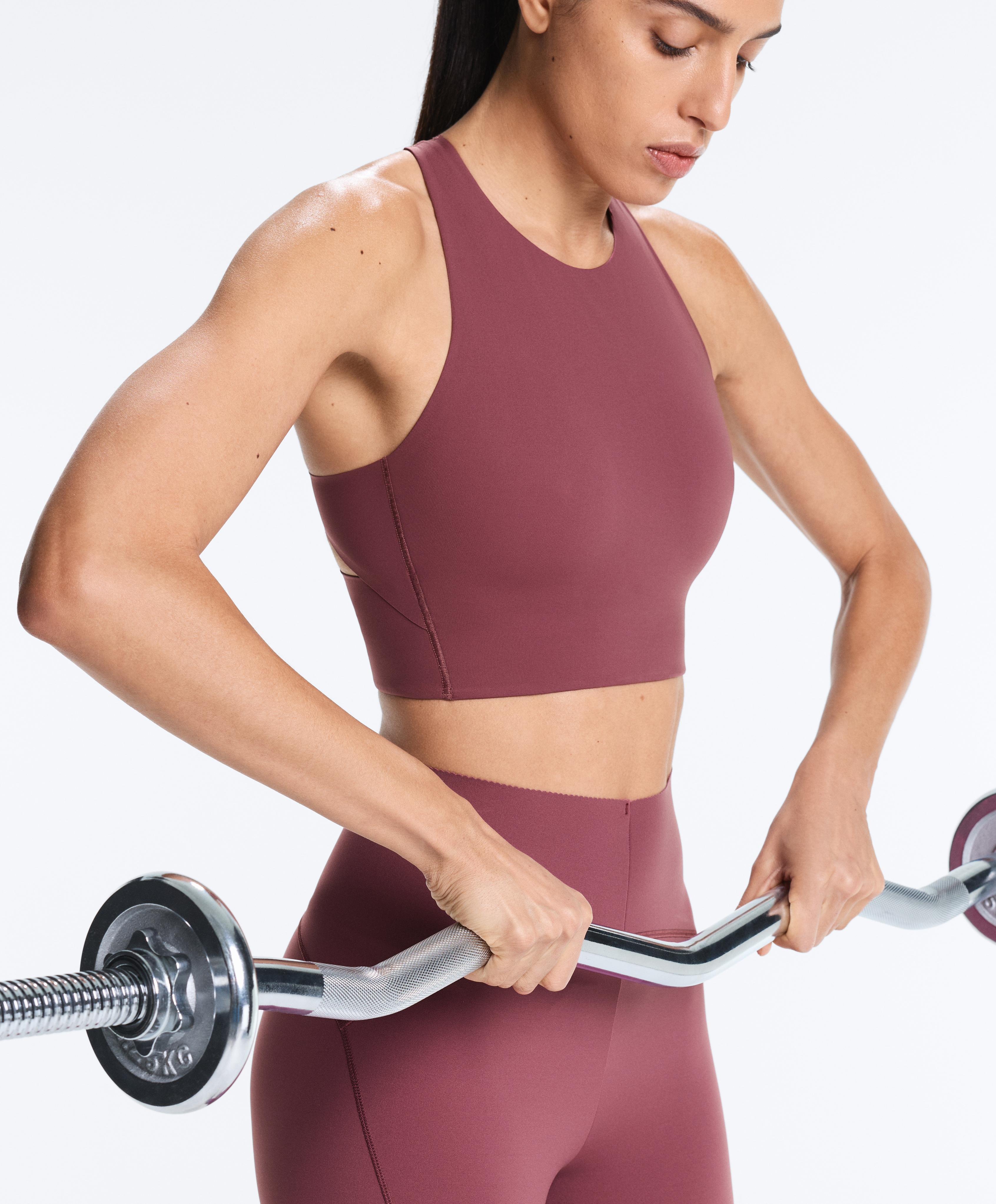 Light Touch crossover back tank top — DUSTY ROSETTE