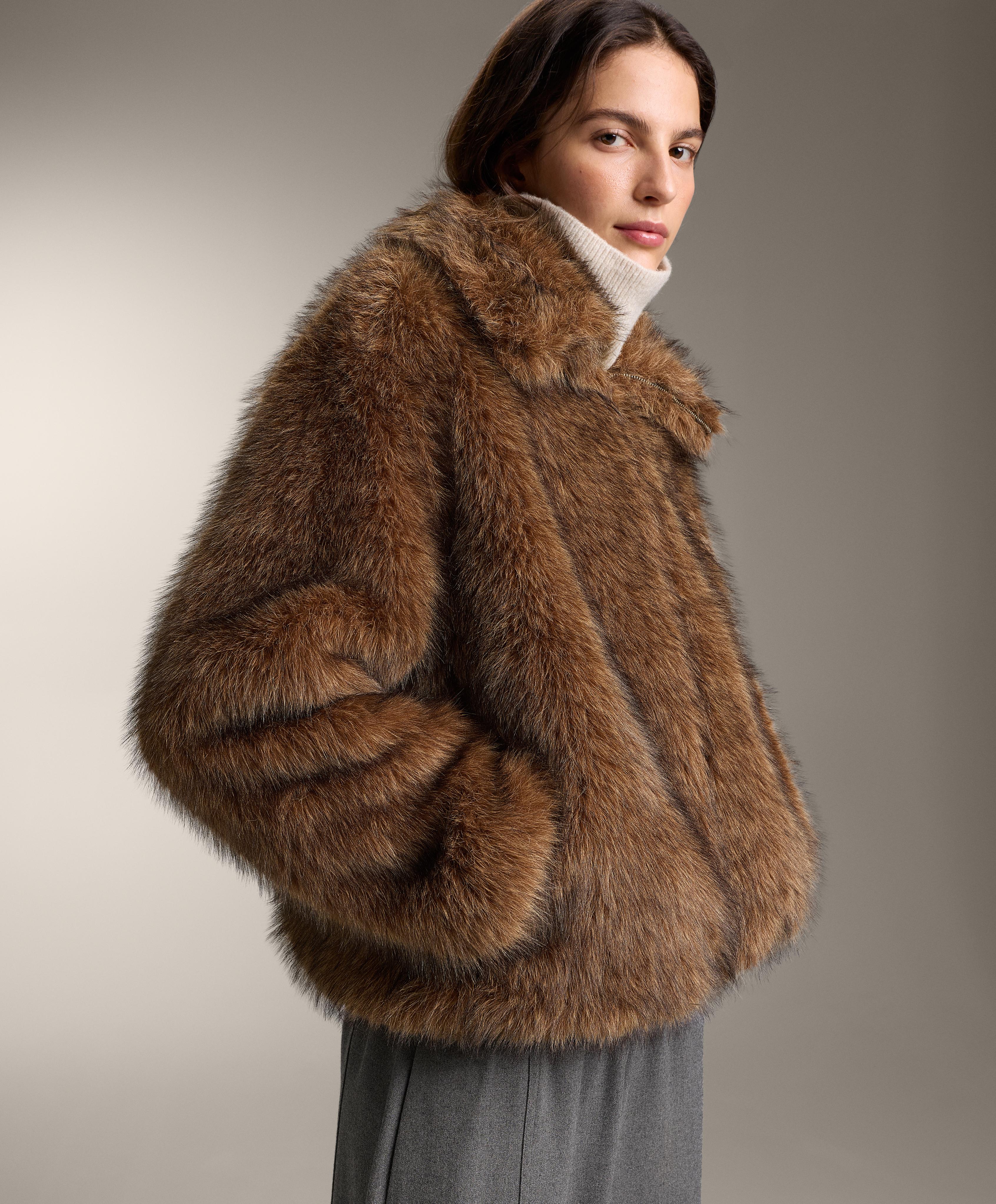 Faux fur jacket — MAHOGANY