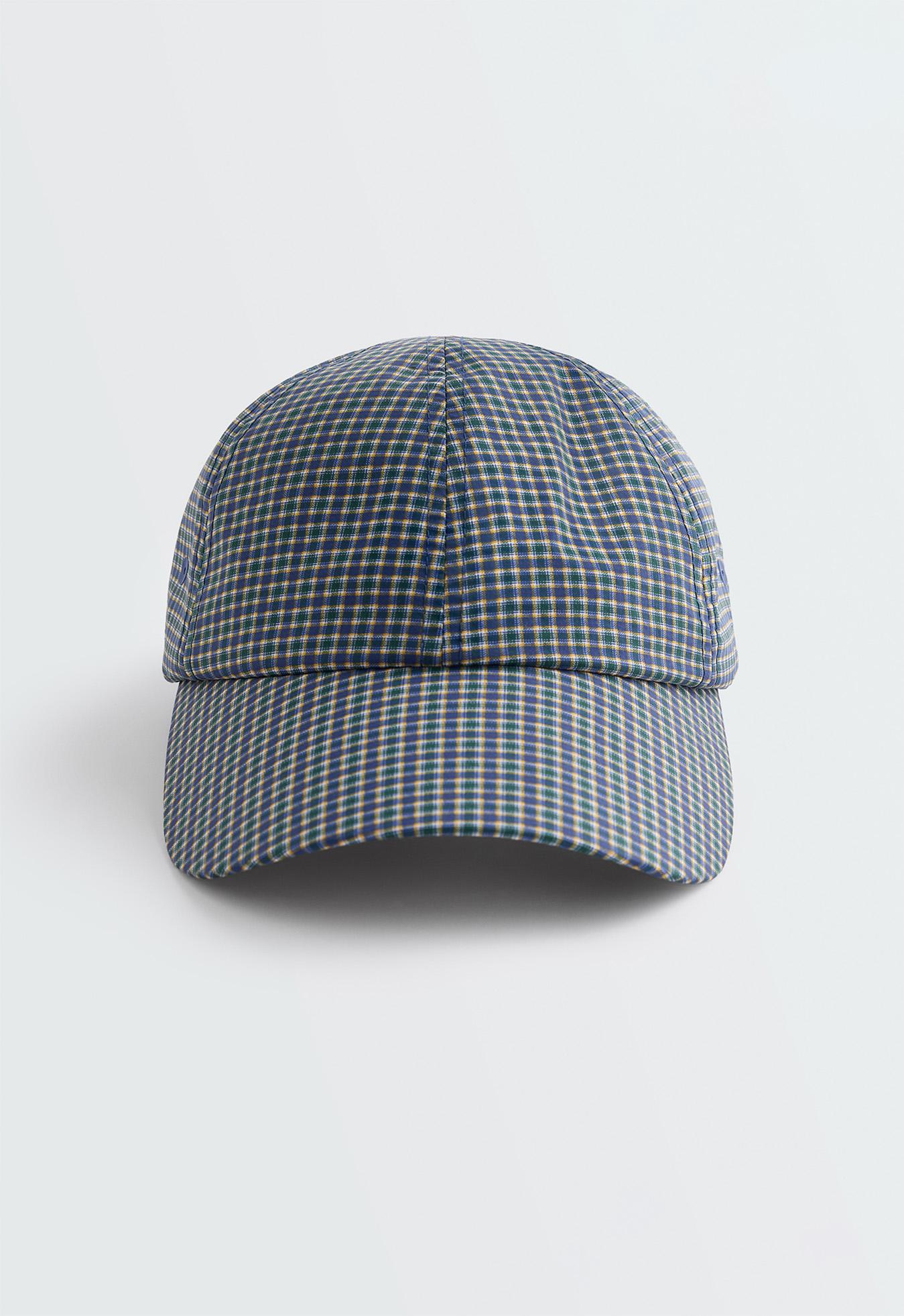 Checked print cap — BRIGHT LAVENDER