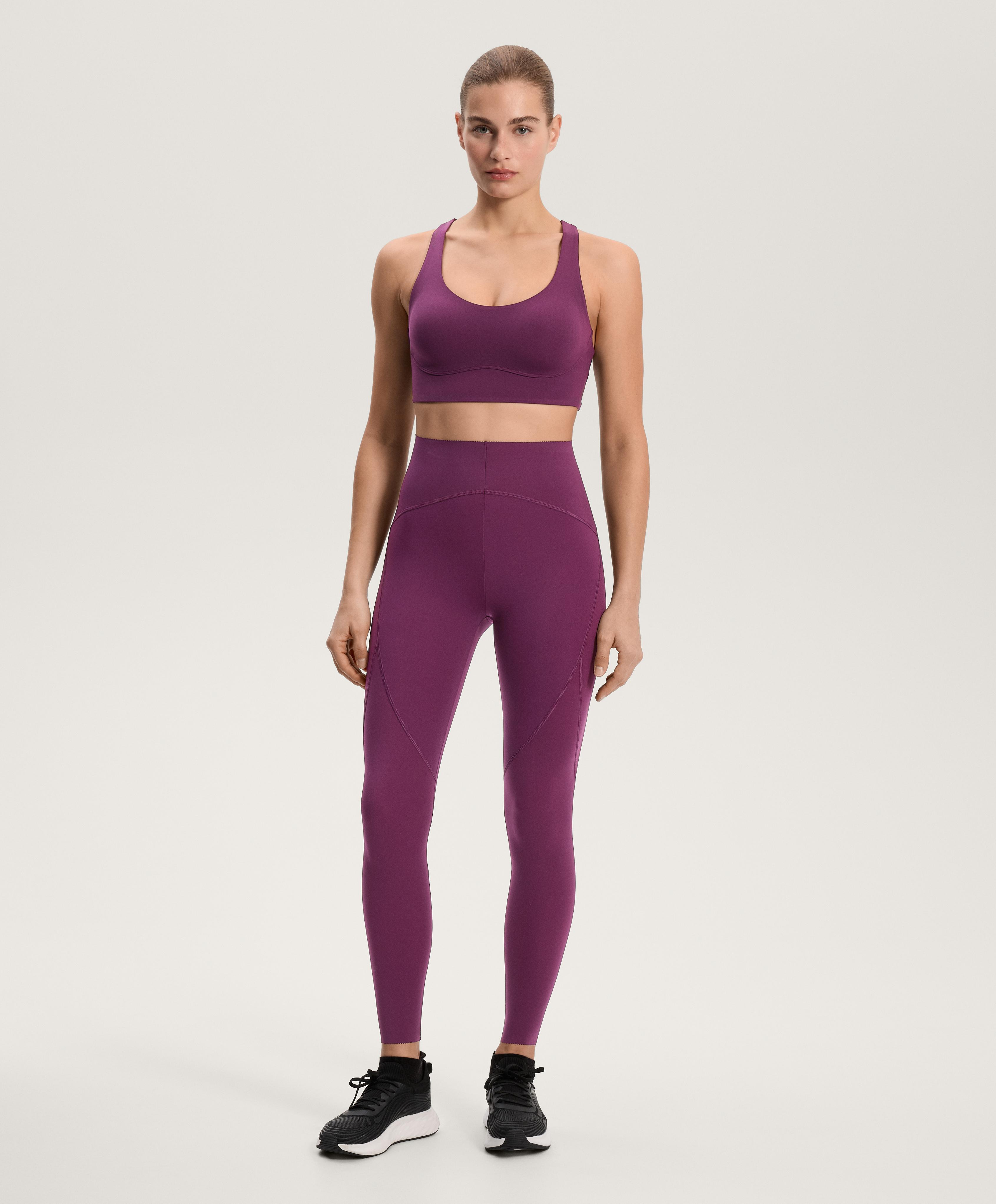 Compressive high rise ankle-length basic leggings Compressive high rise ankle-length basic leggings