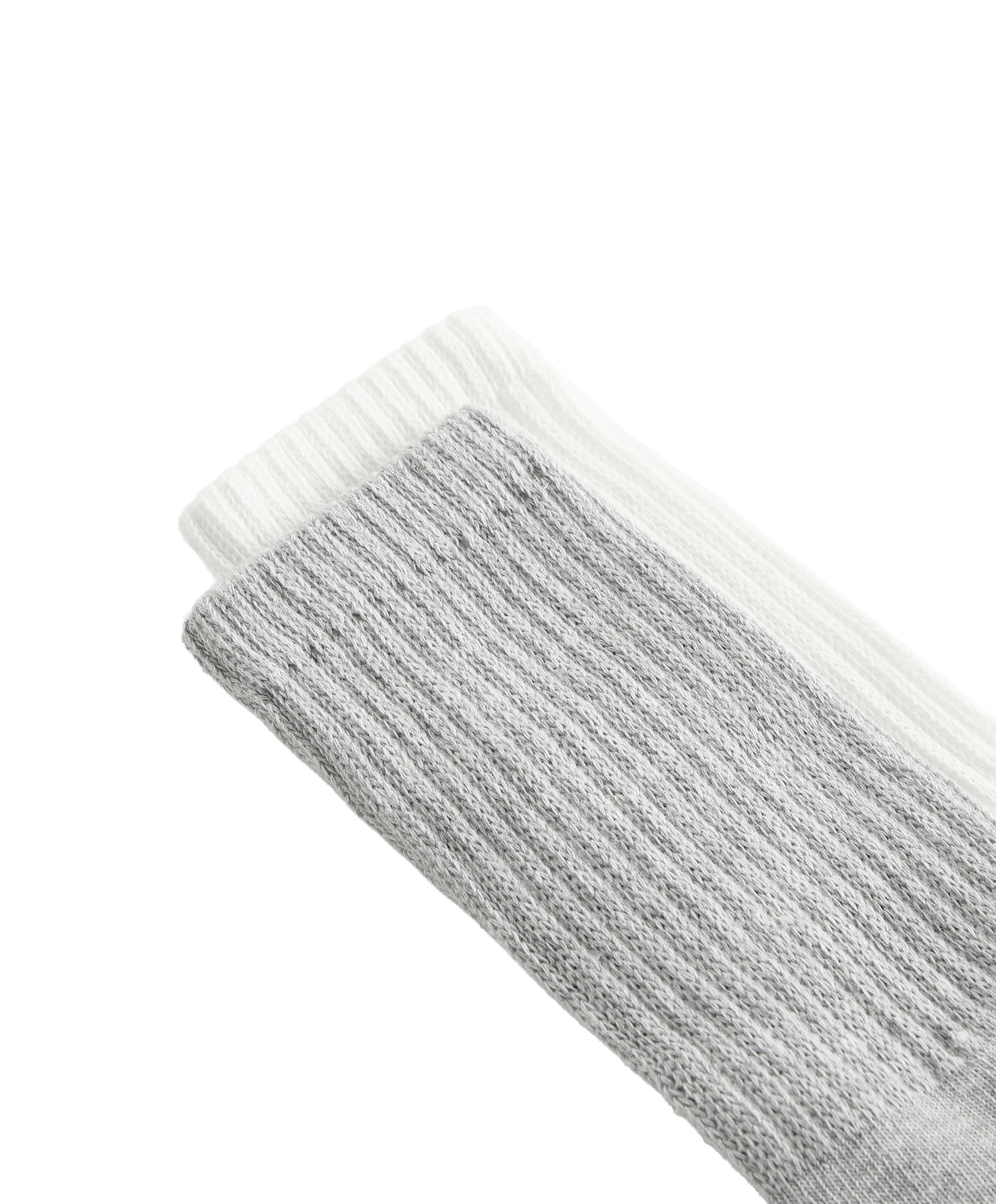 Cotton blend classic slouchy socks — GREY MELANGE