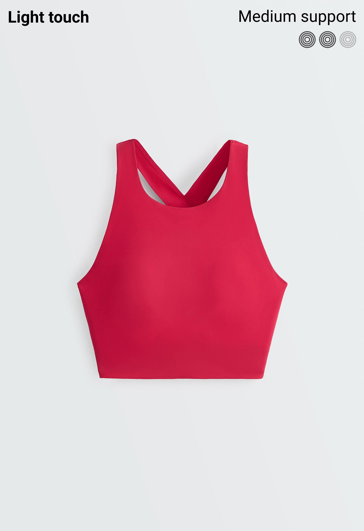 Light Touch crossover back tank top — RED