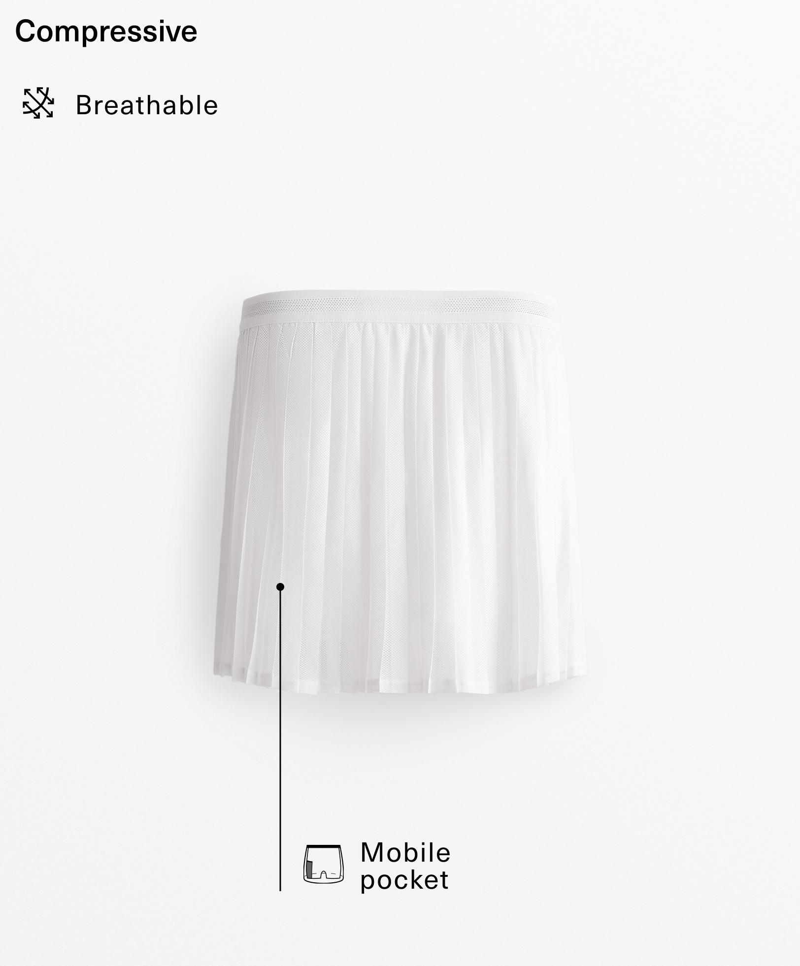 Compressive mesh skirt