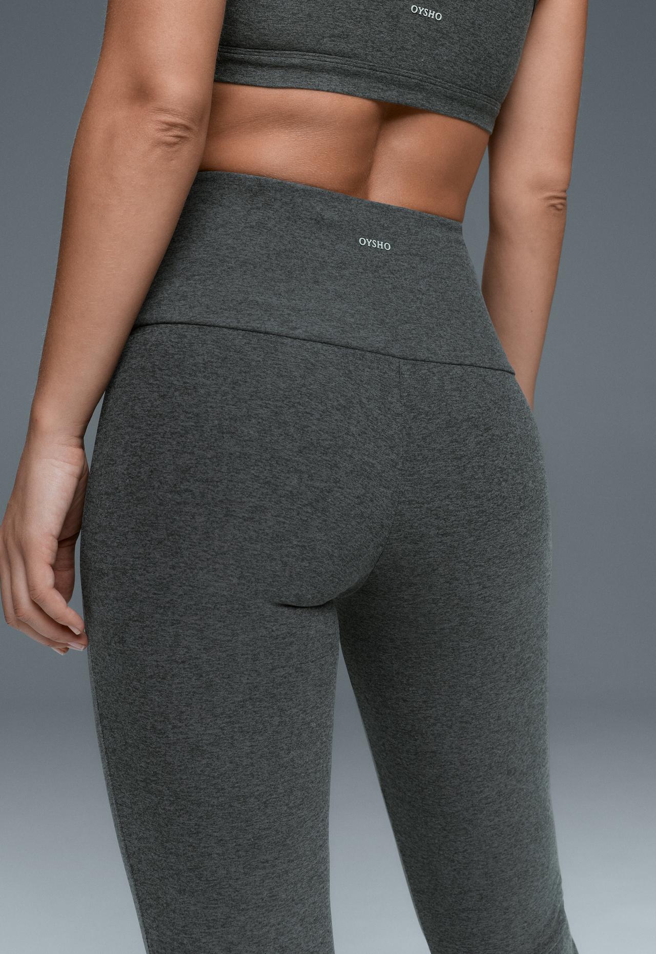 High-rise Comfortlux flare trousers — DARK GREY MELANGE