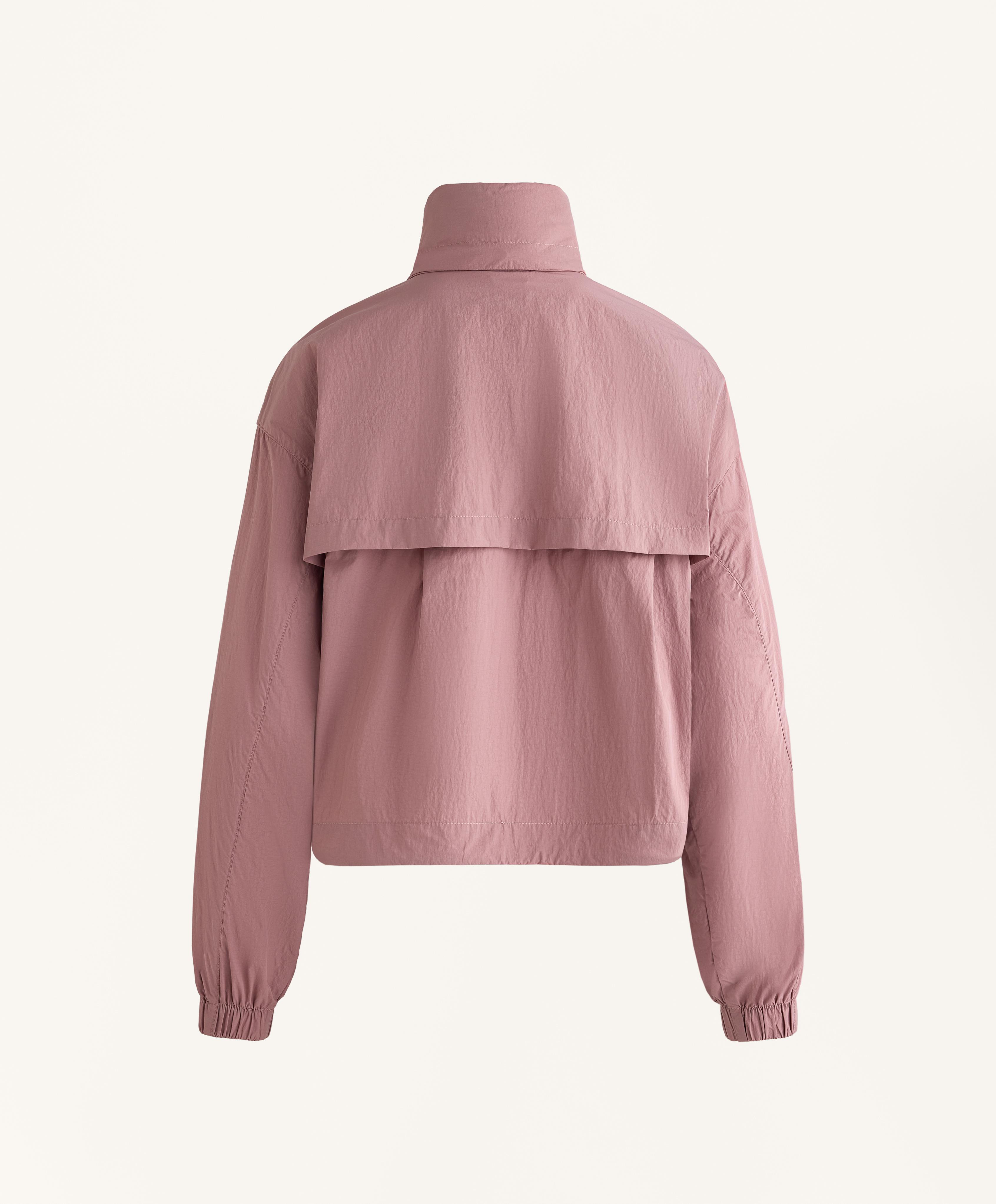 Water-repellent track jacket — SOFT PINK