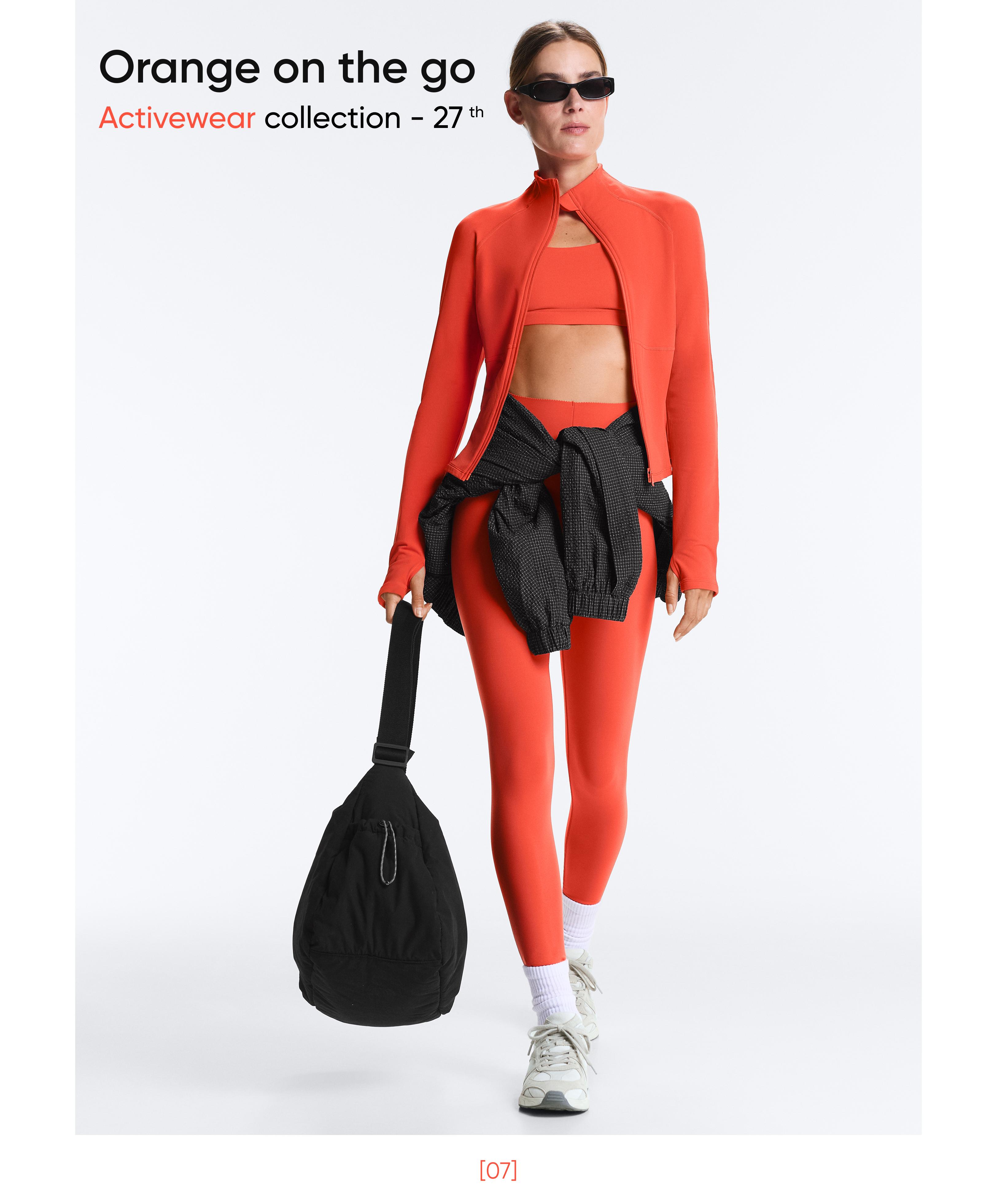 Light warm technical jacket with seams — BRIGHT ORANGE
