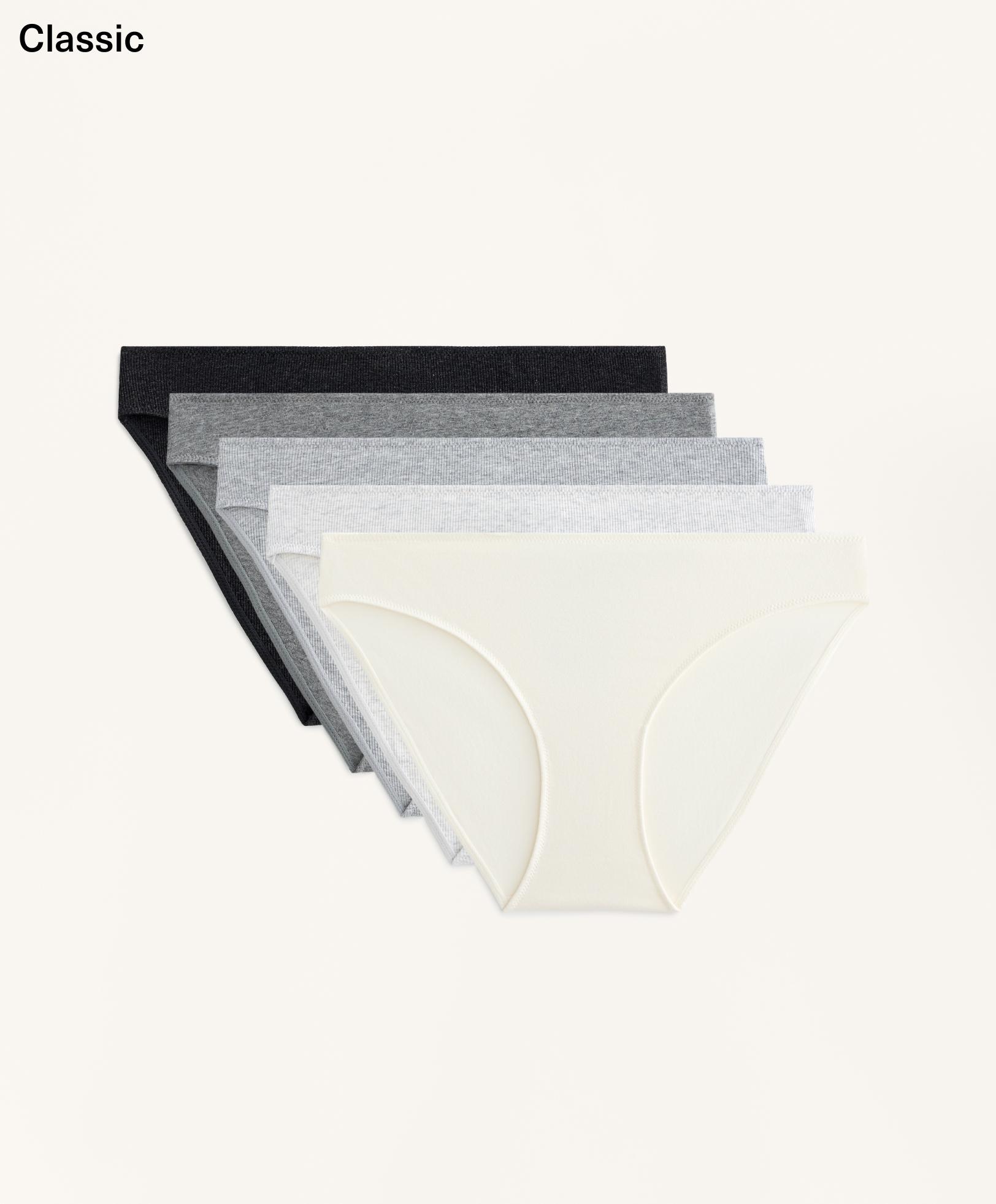5 rib cotton blend classic briefs