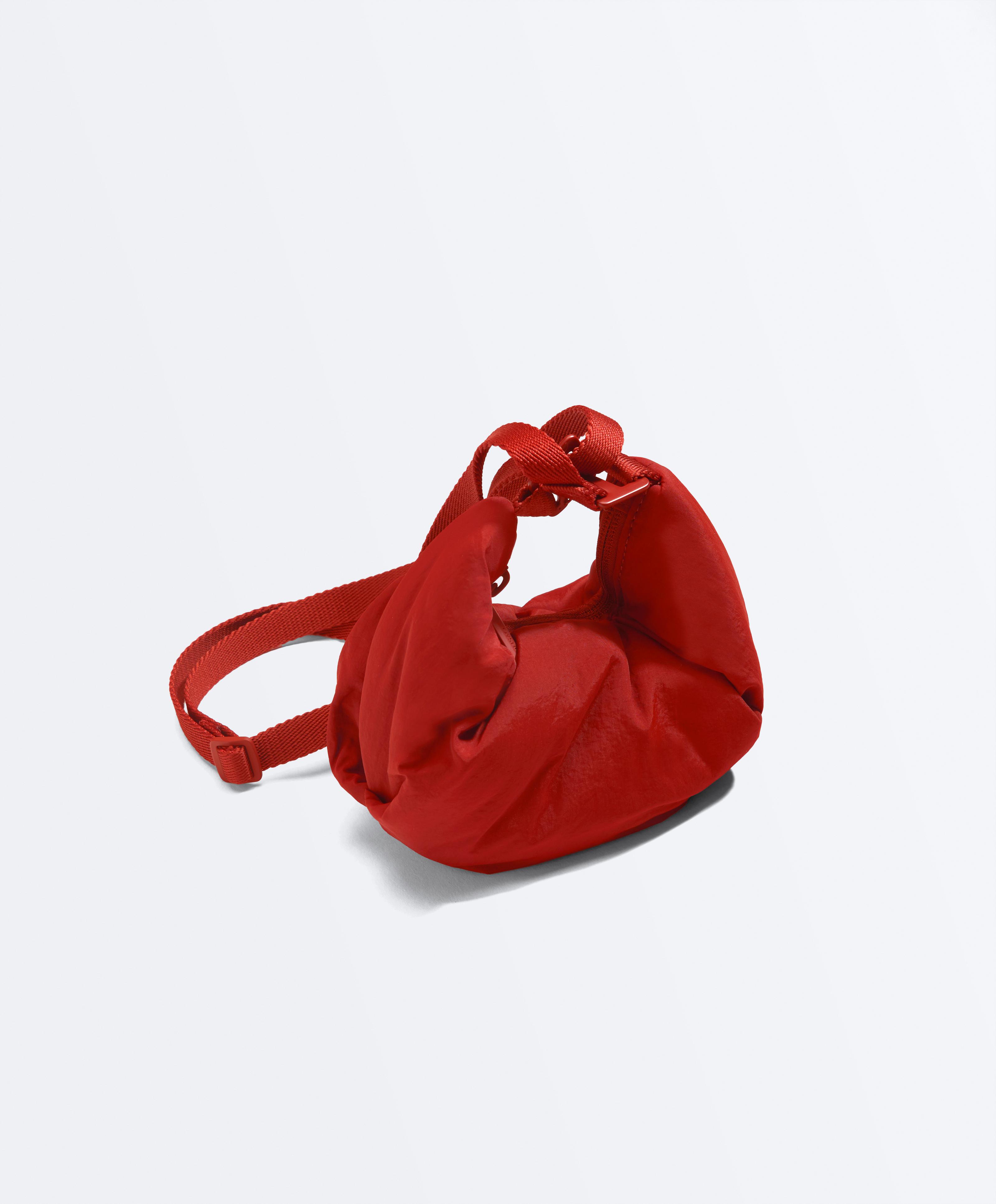 Mini quilted crossbody bag — RED