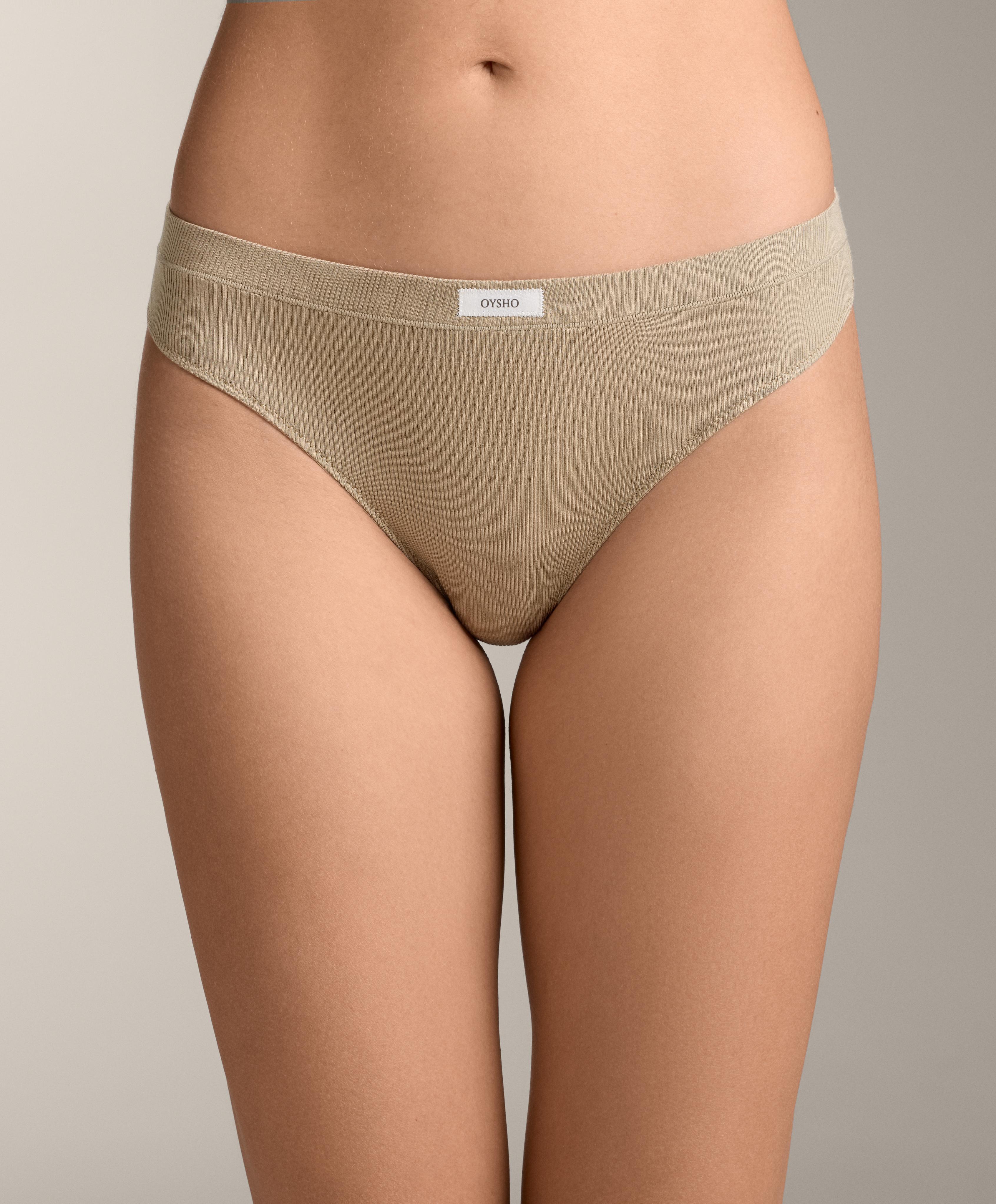 3 culottes classiques rib logo mélange coton