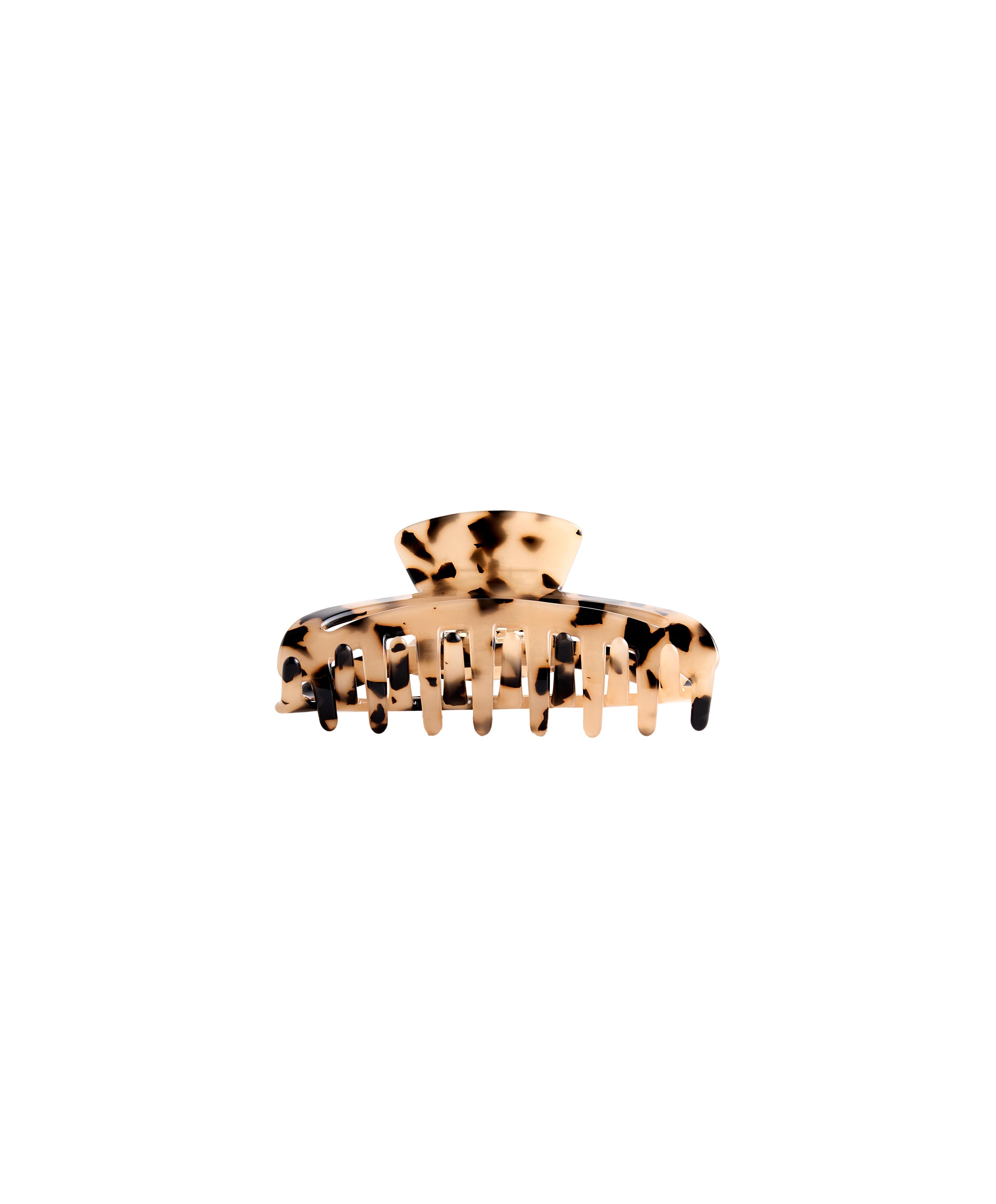 Large tortoiseshell hair clip — BLACK