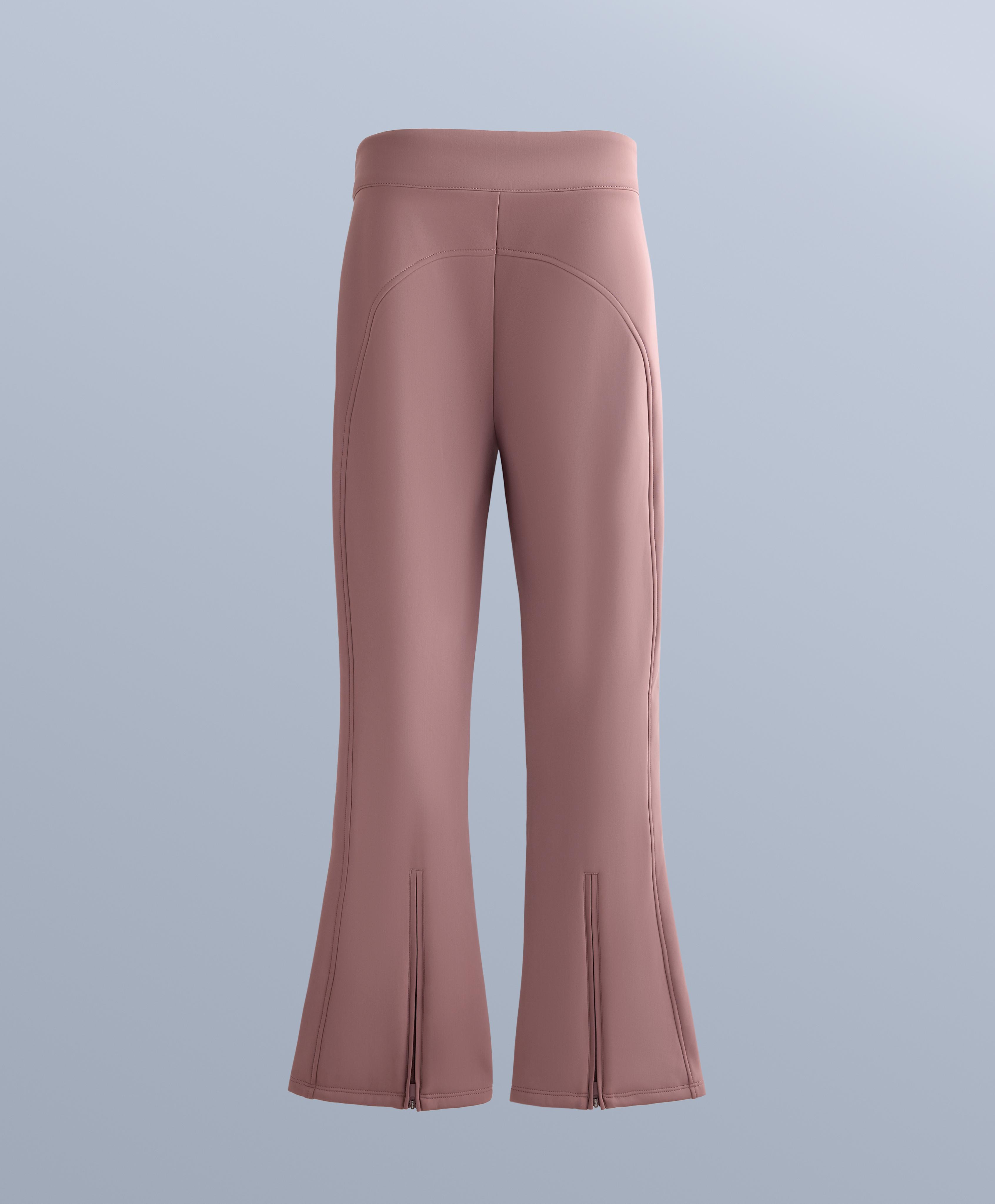 Water-resistant flare stretch SKI trousers — PINK-MAUVE