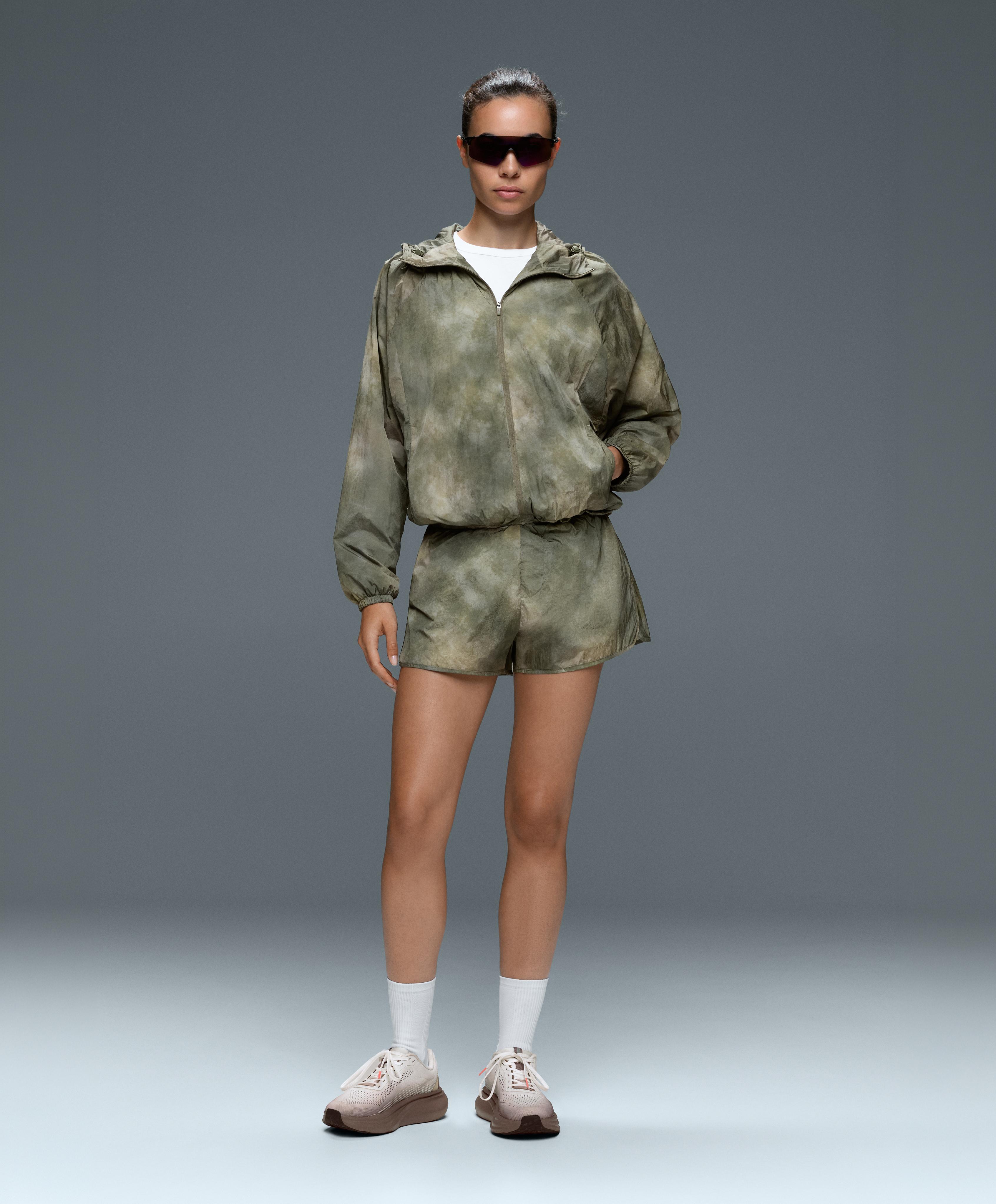 Printed track jacket — KHAKI