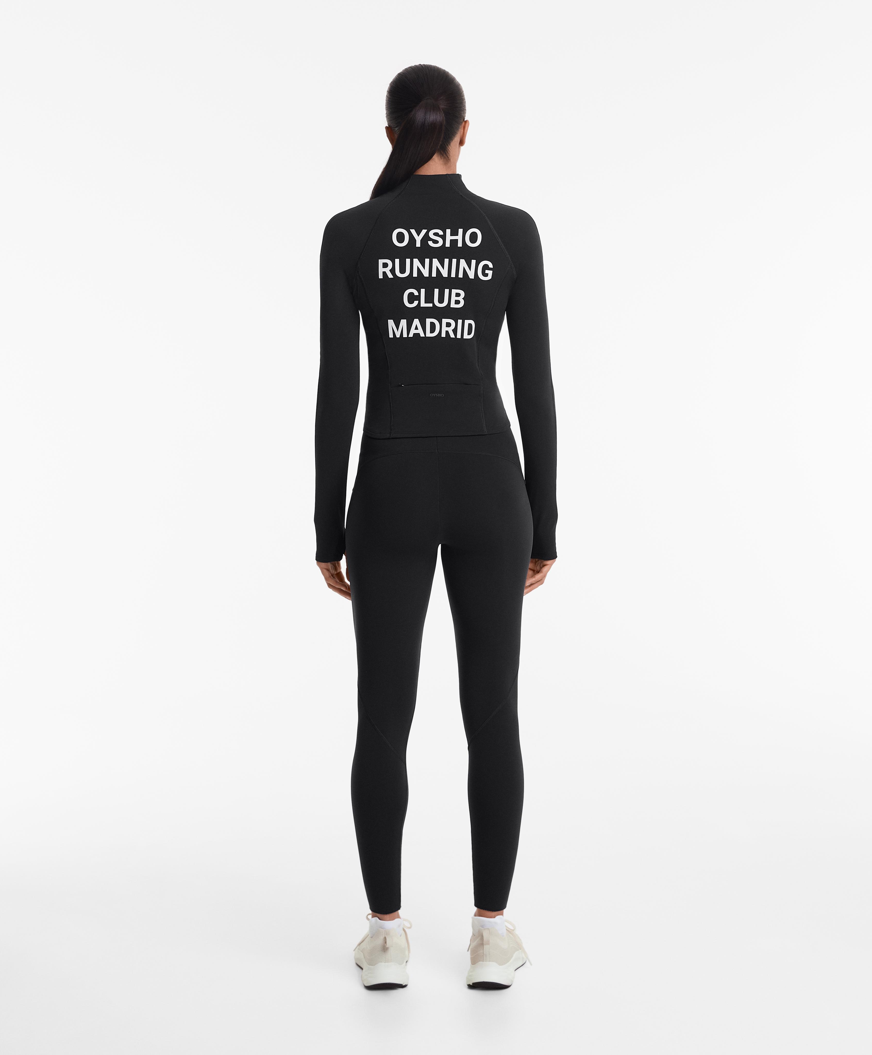 جاكيت تقني دافئ خفيف بخياطات Oysho Running Club Madrid جاكيت تقني دافئ خفيف بخياطات Oysho Running Club Madrid