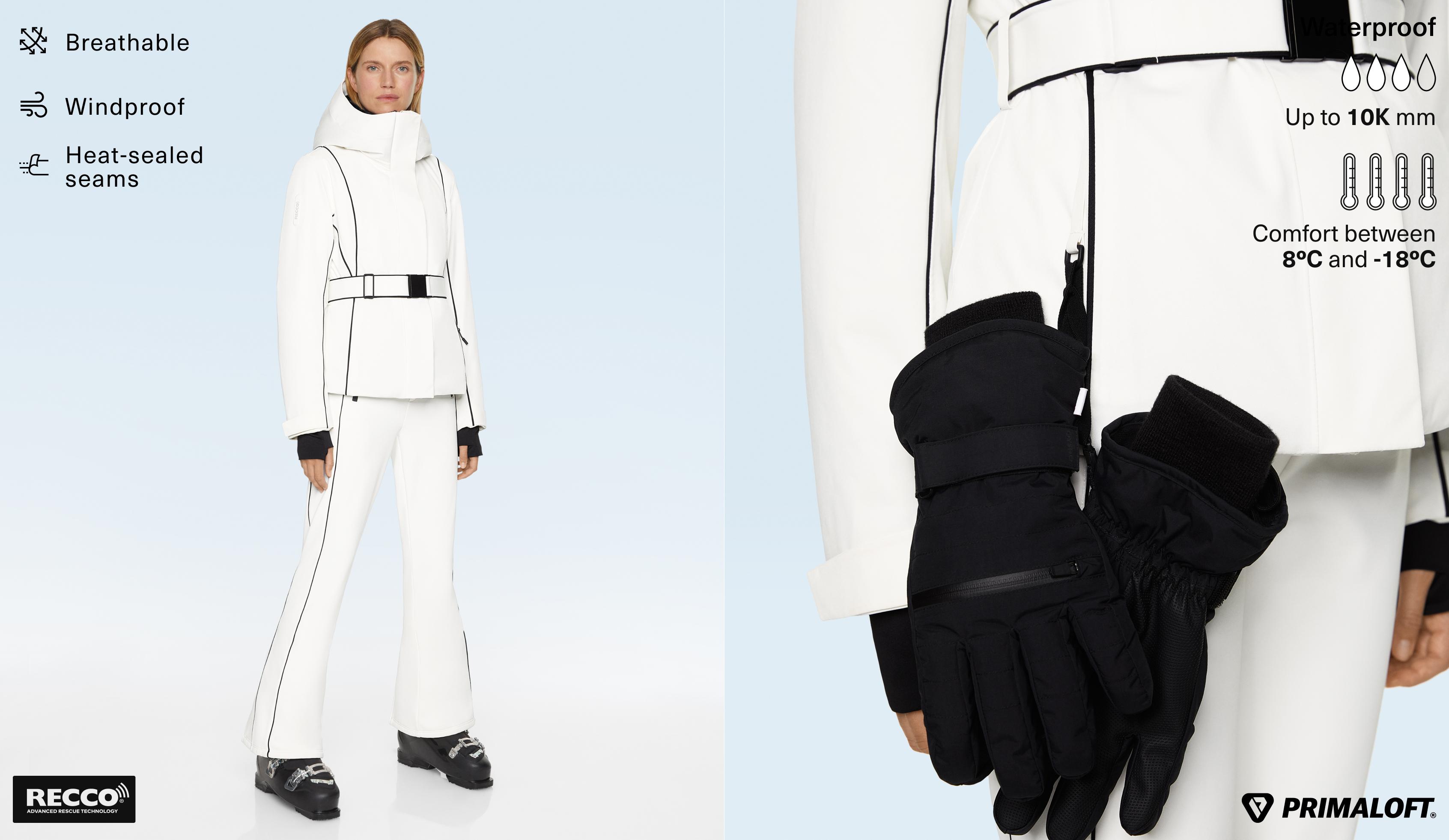 Casaco acolchoado piping Primaloft® SKI impermeável