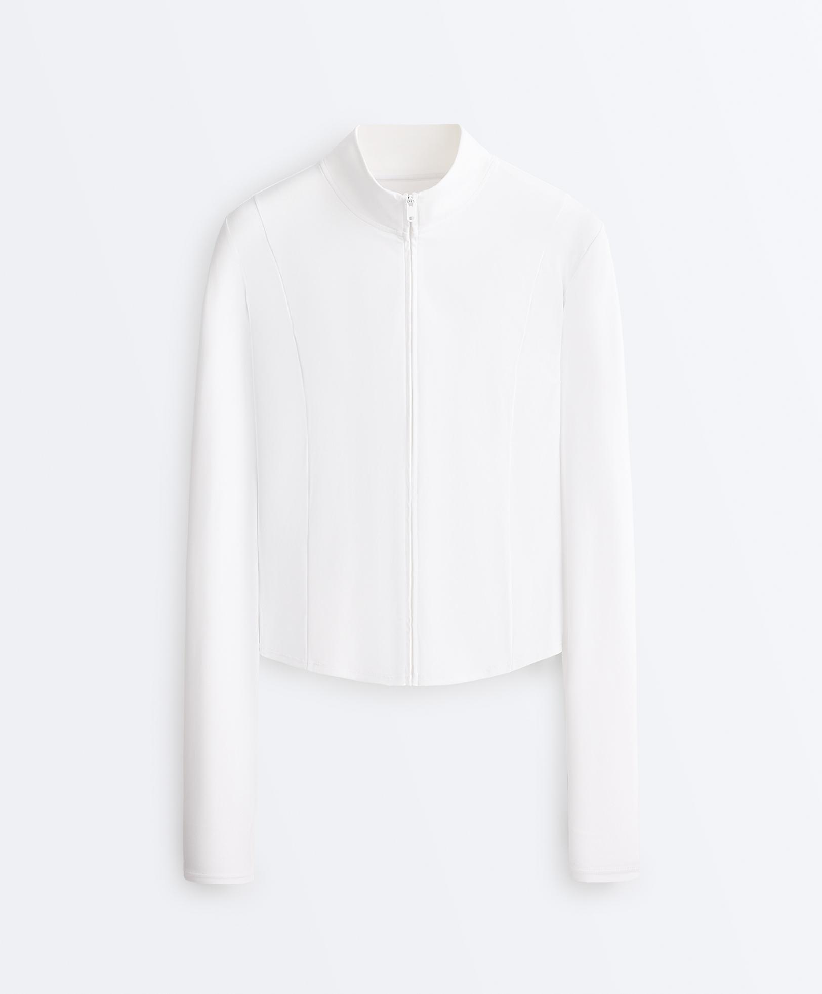 Short Light Touch technical jacket — WHITE 