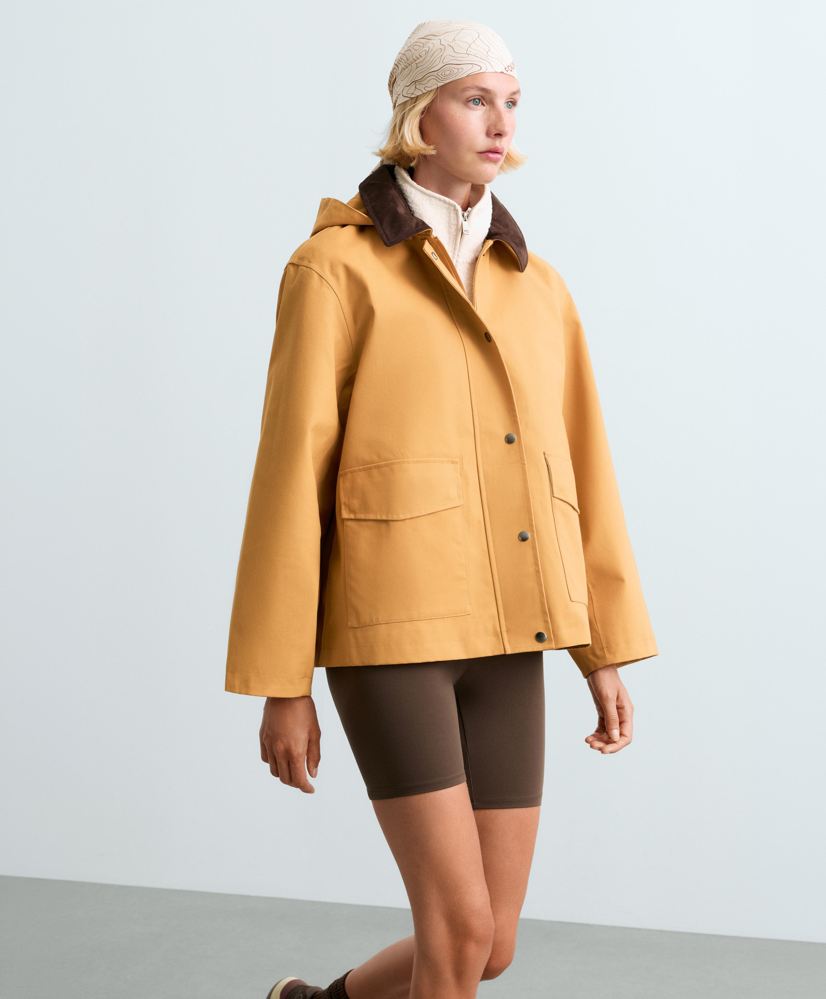 10k waterproof 100% cotton canvas jacket — MUSTARD
