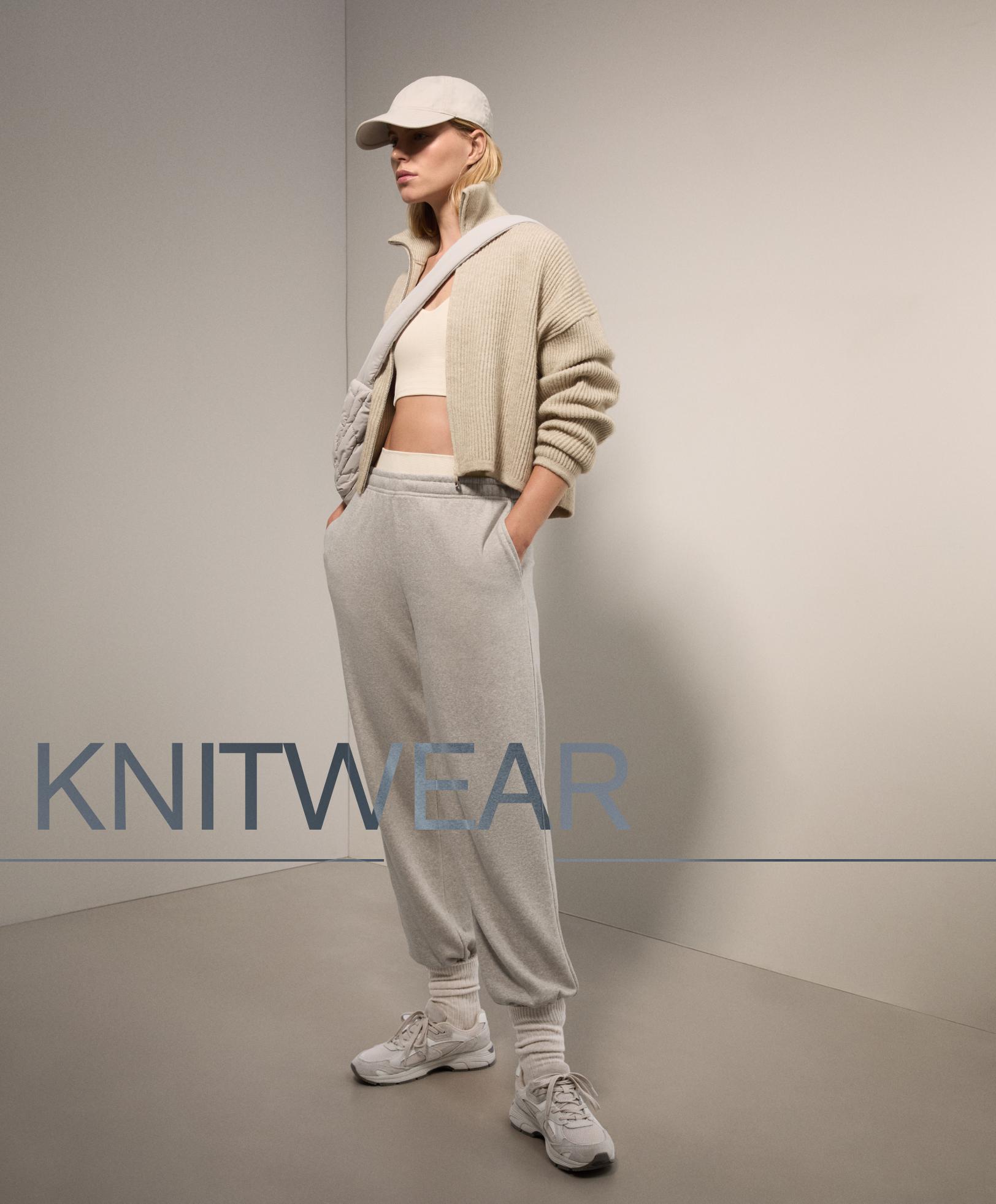 Relaxed fit cotton jogger trousers — BEIGE