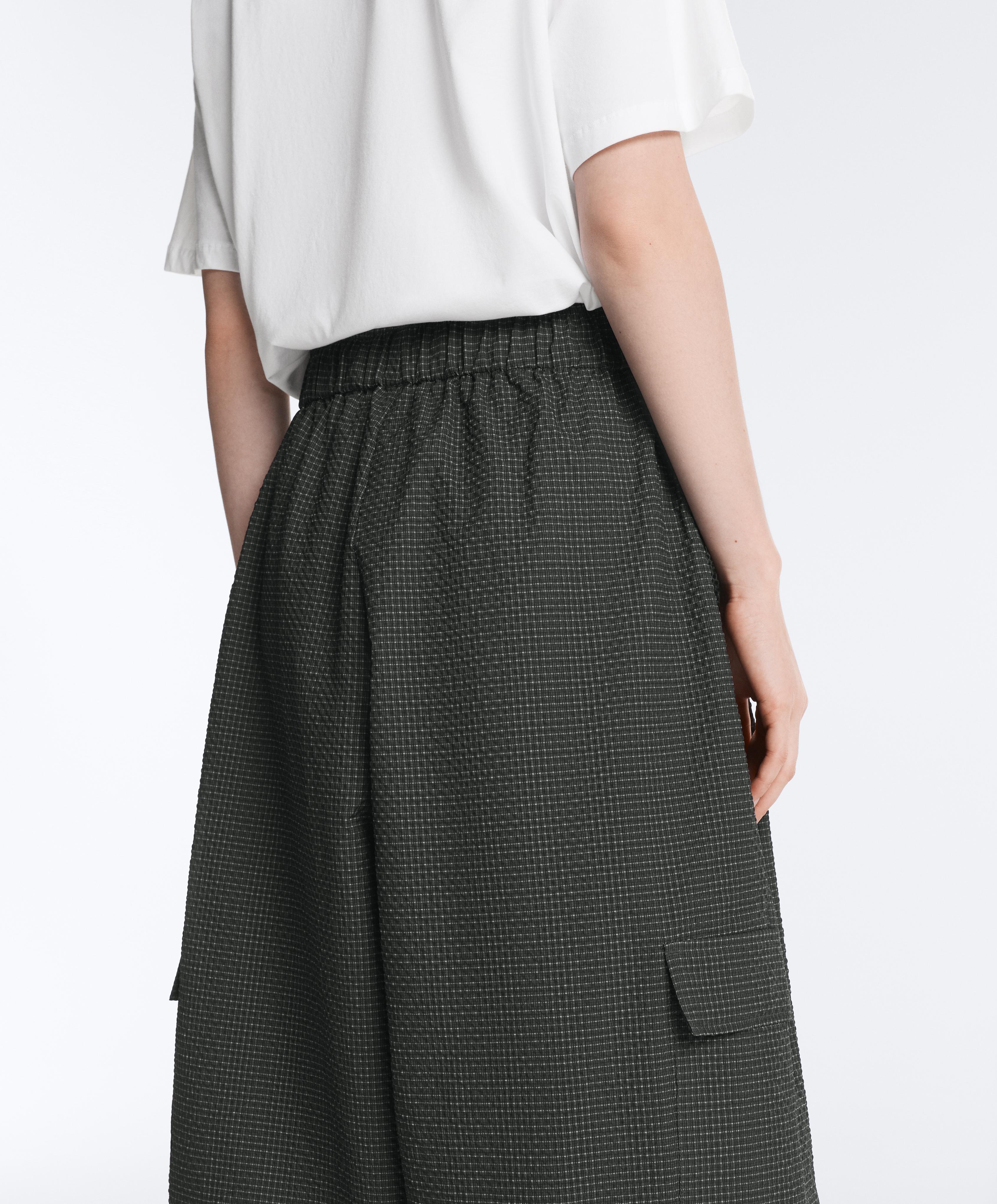 Μακρύ νάιλον παντελόνι cargo υδρόφοβο καρό