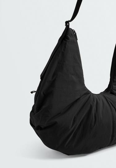 Gathered shopper bag — BLACK 7