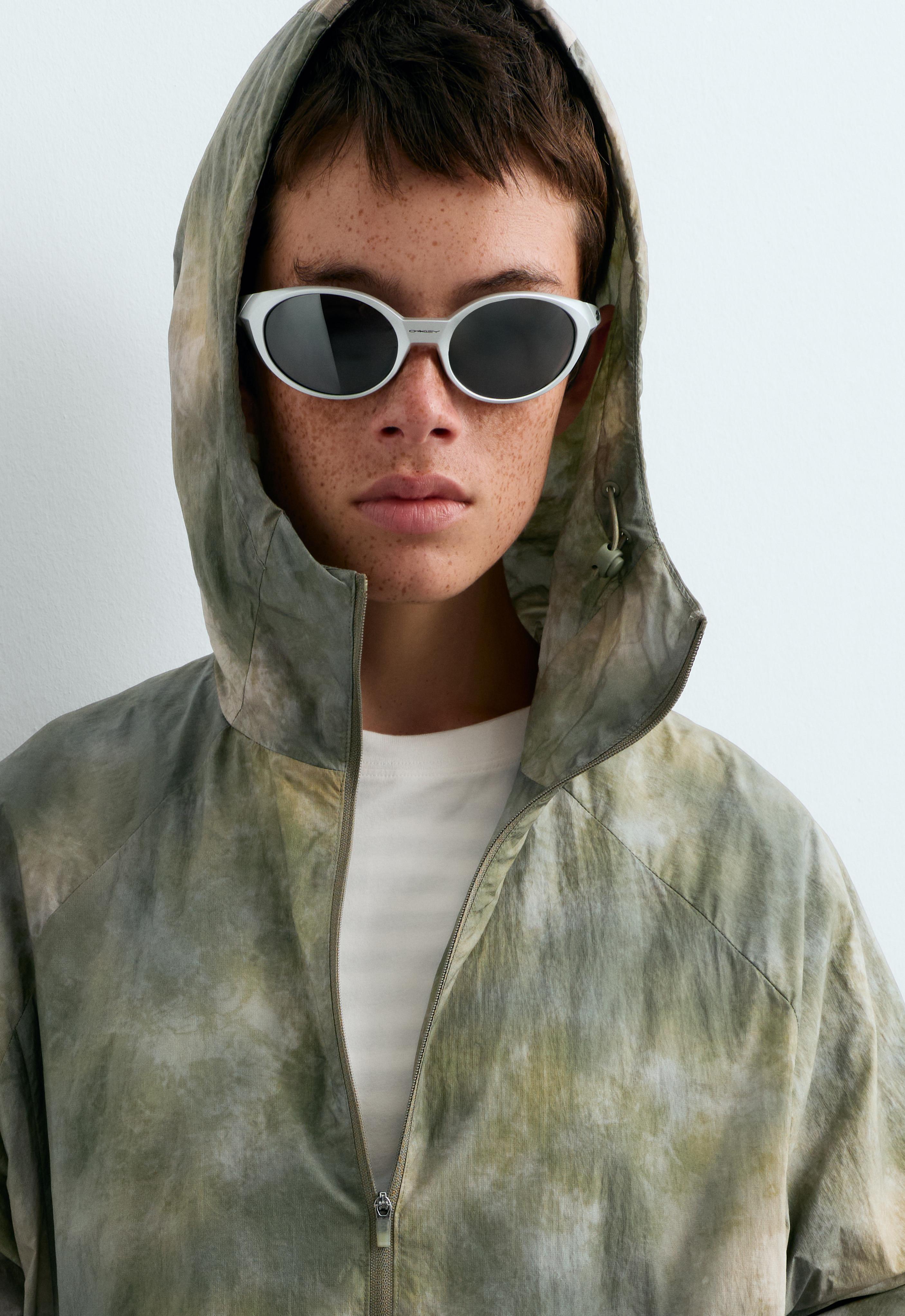 Printed track jacket — KHAKI