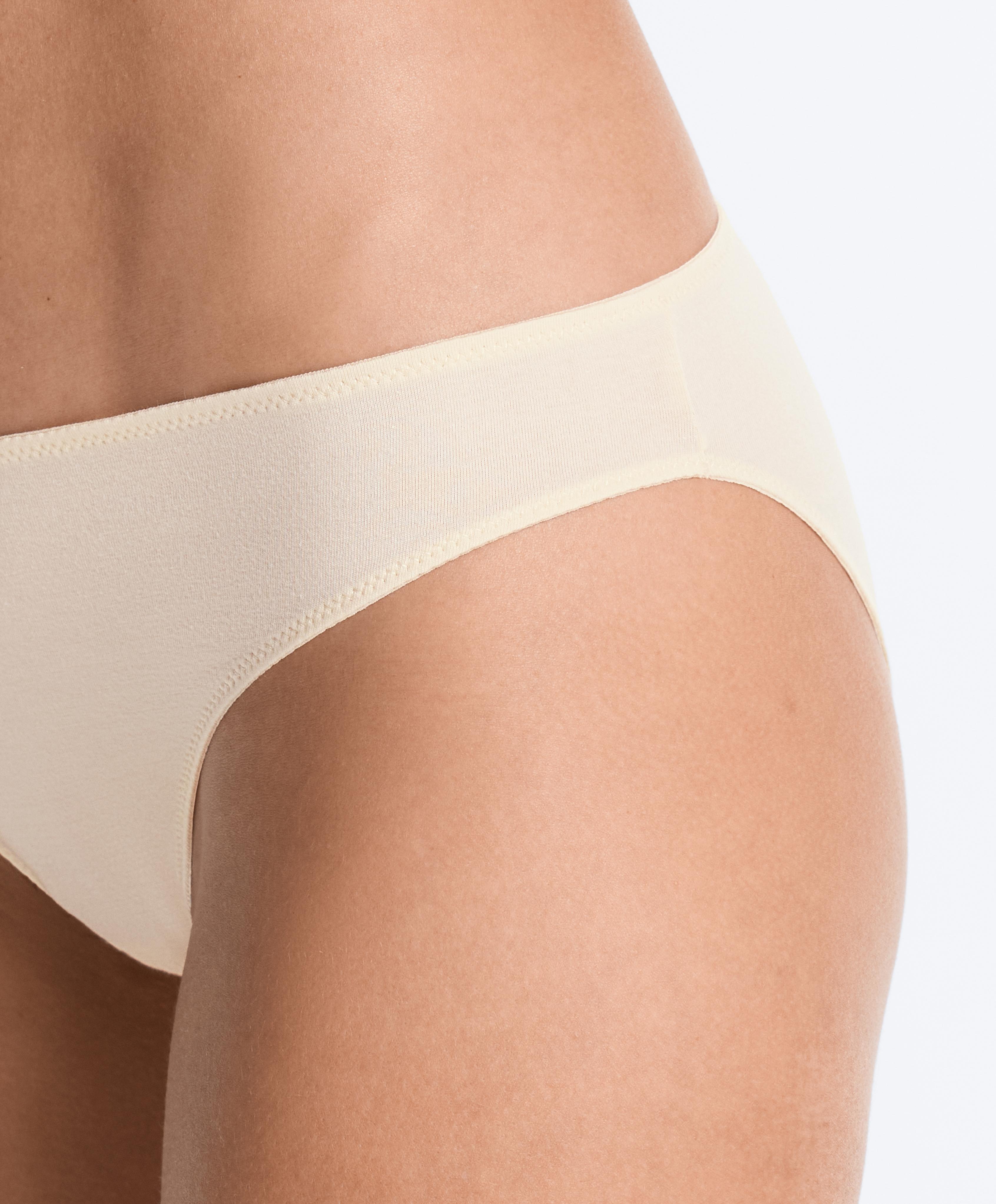 5 rib cotton blend classic briefs — TAN MELANGE
