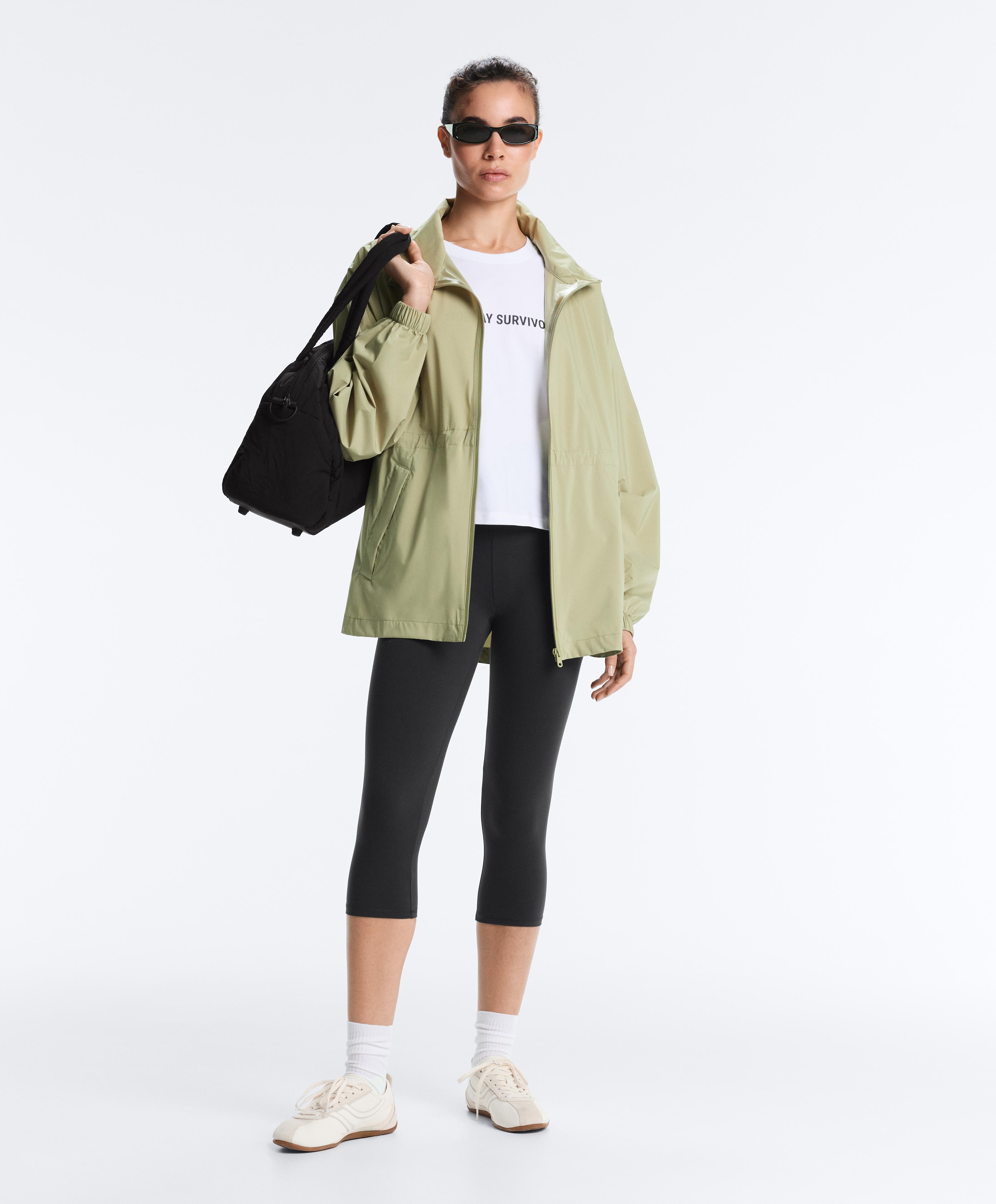 Super extra lightweight 10k packable waterproof jacket — WASHED APPLE GREEN