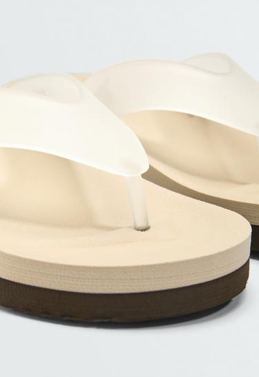 Platform beachwear sandals — ECRU 8