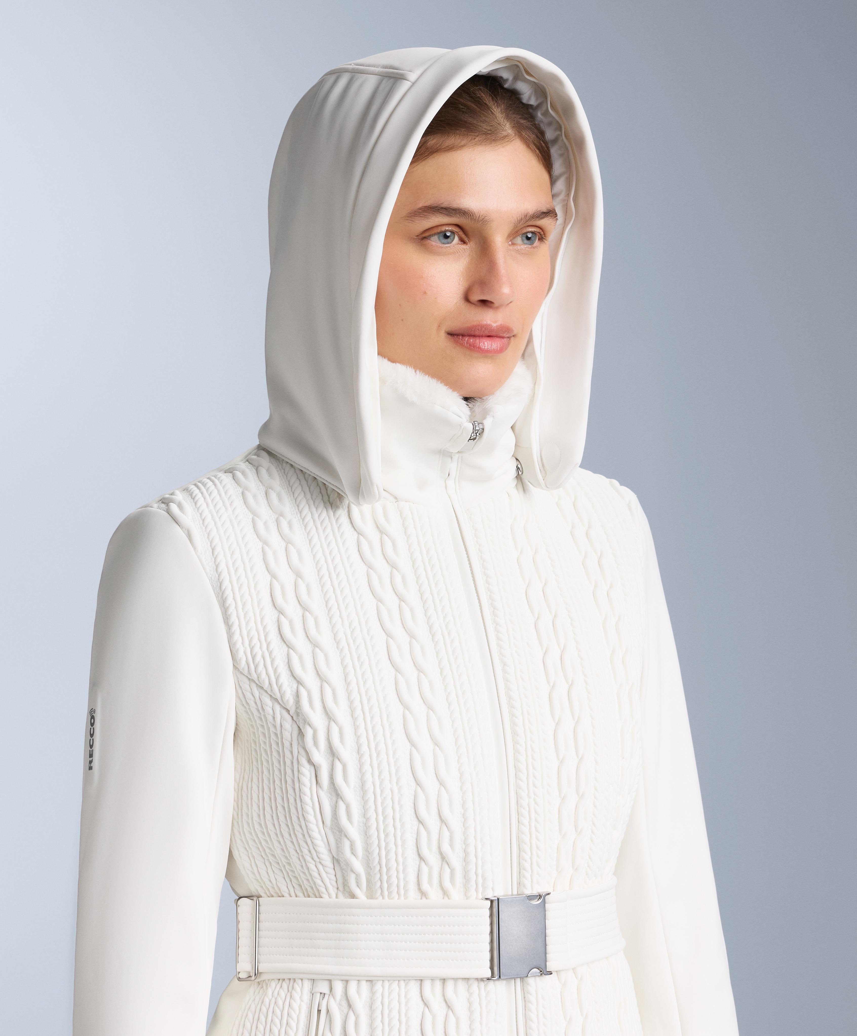 Primaloft® SKI super-slim fit water-resistant jacket — WHITE 