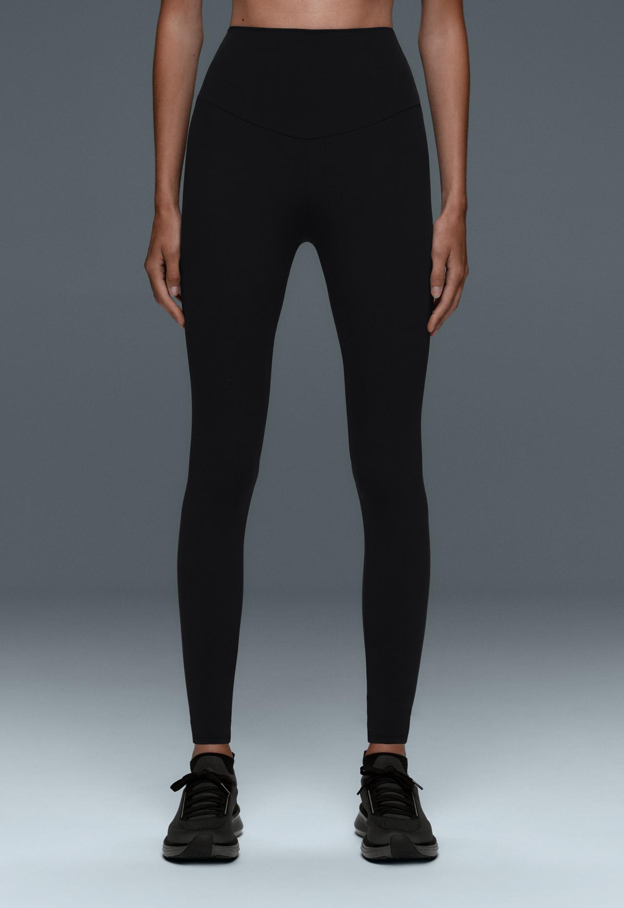 Comfortlux super high-rise ankle-length leggings — BLACK