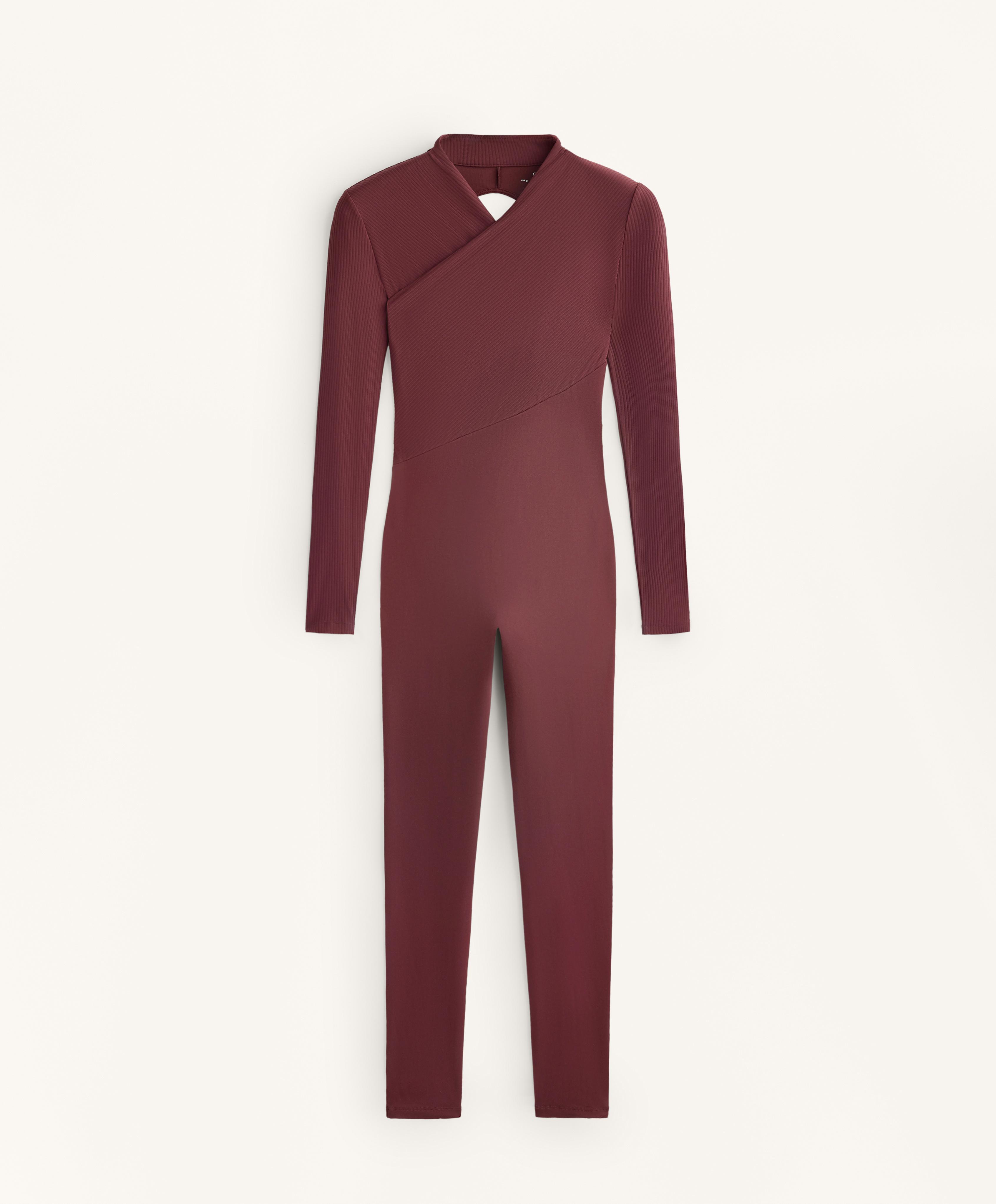 Comfortlux long sleeve crossover long jumpsuit - Sale