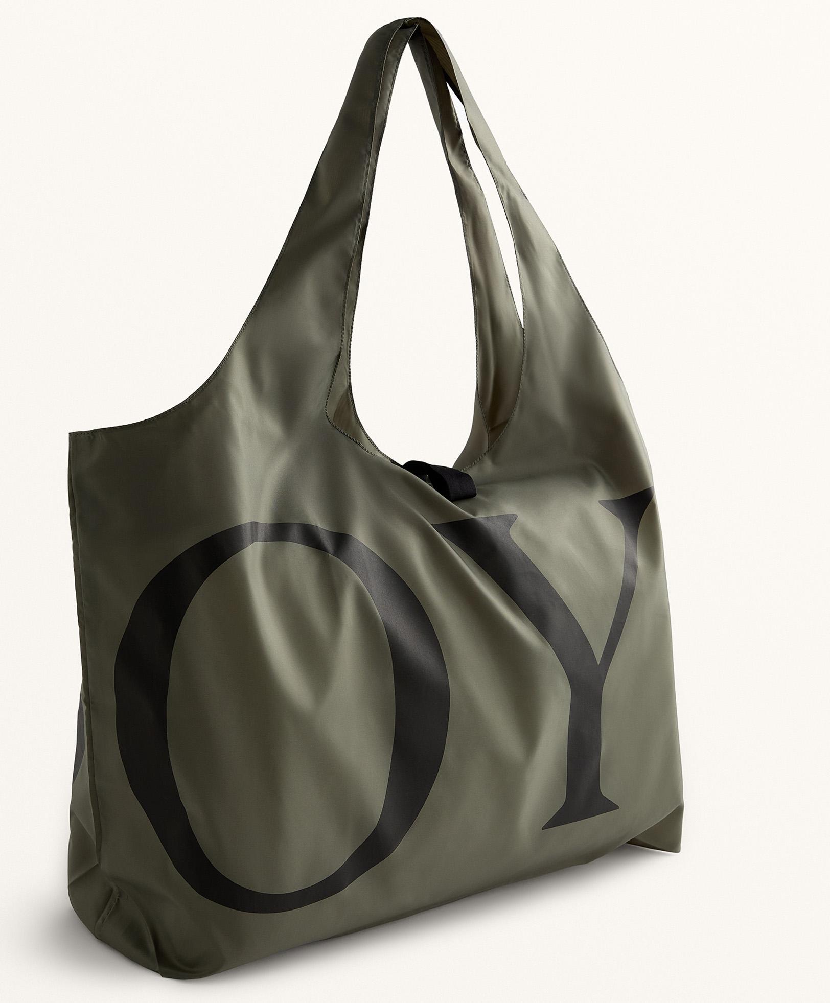 OYSHO Packable Bag — KHAKI-GREY