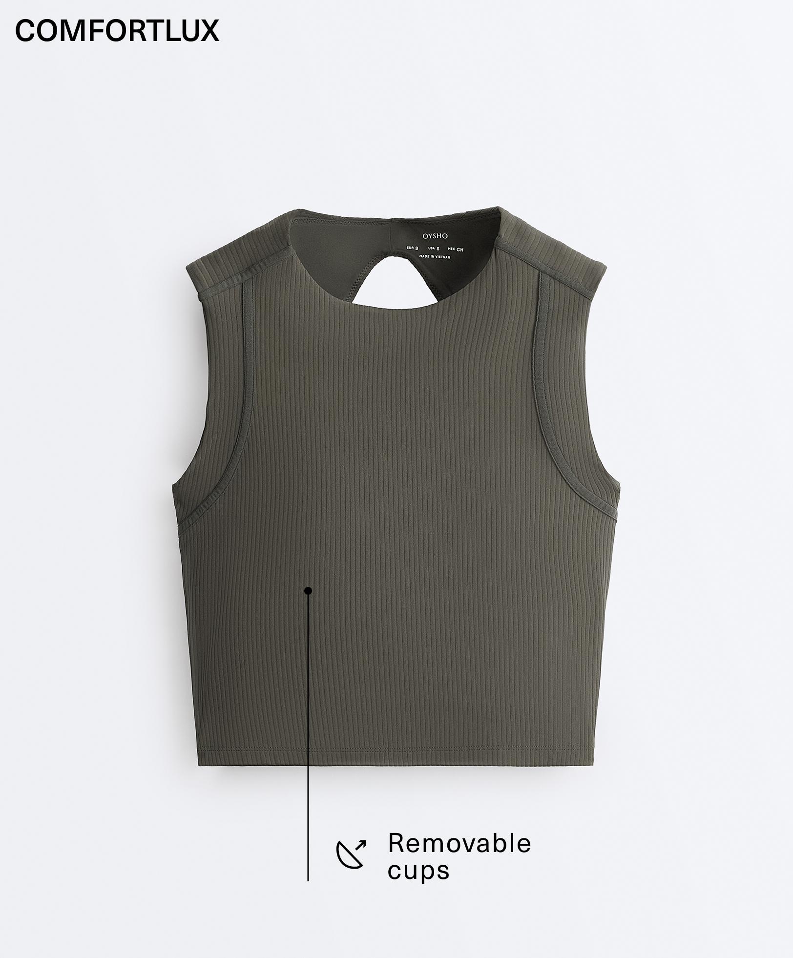 Tank top Comfortlux rib sans manches