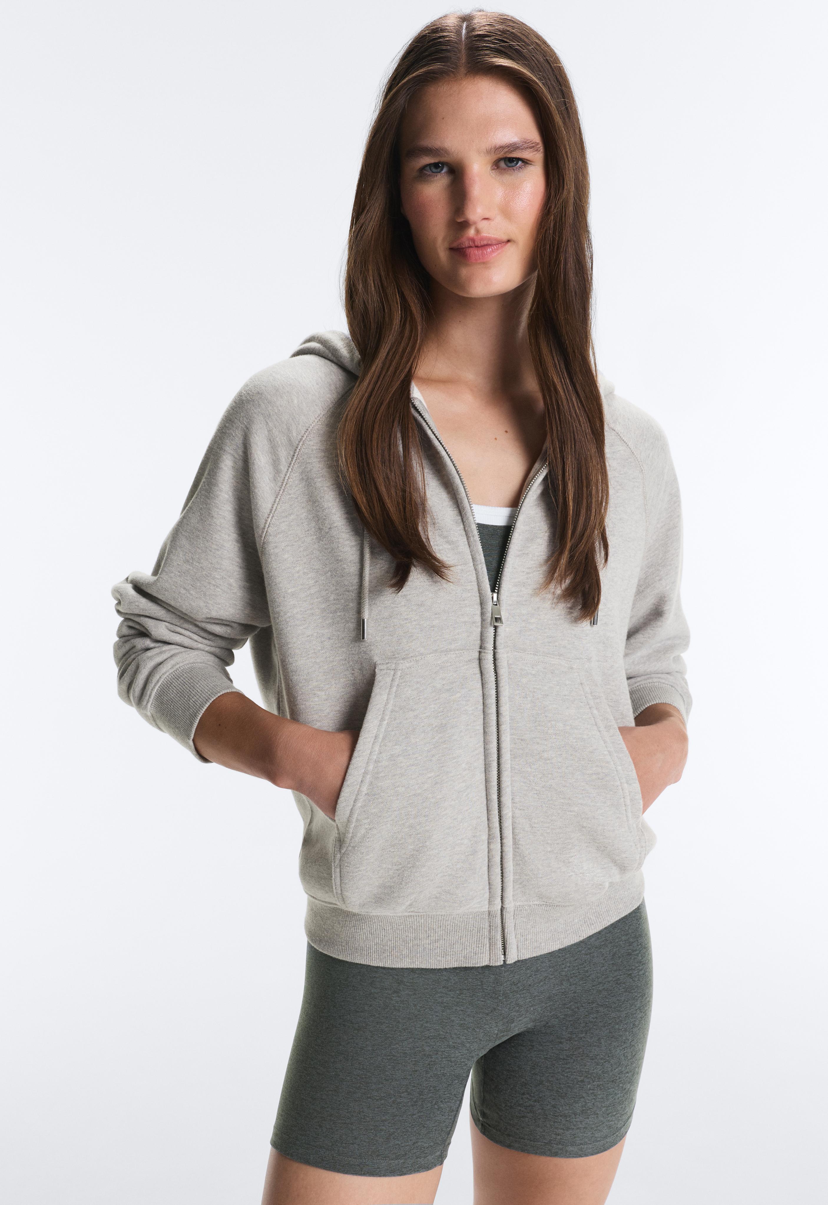 Zip-up fleece hoodie