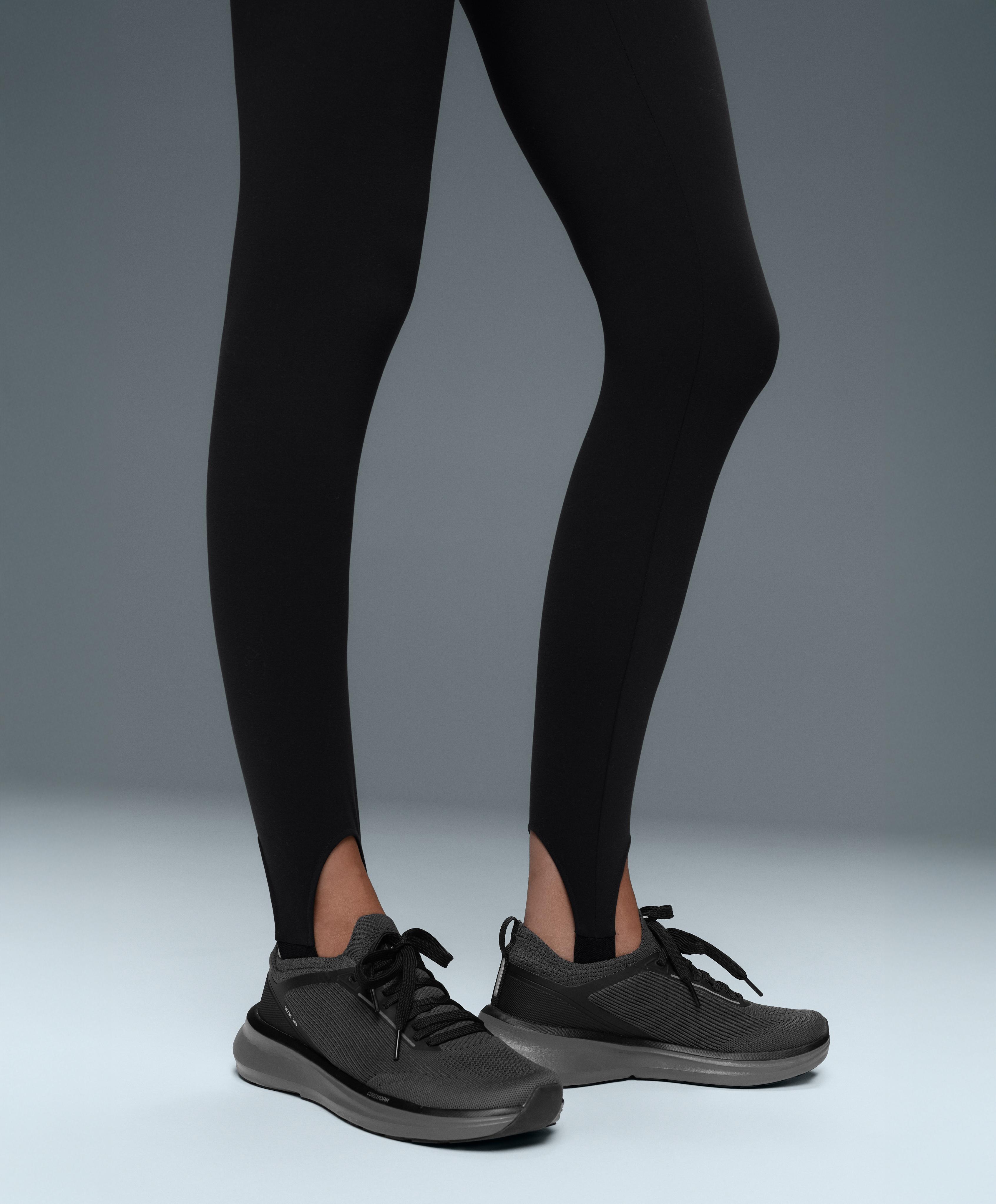 Comfortlux super-high-rise fuseau ankle-length leggings — BLACK