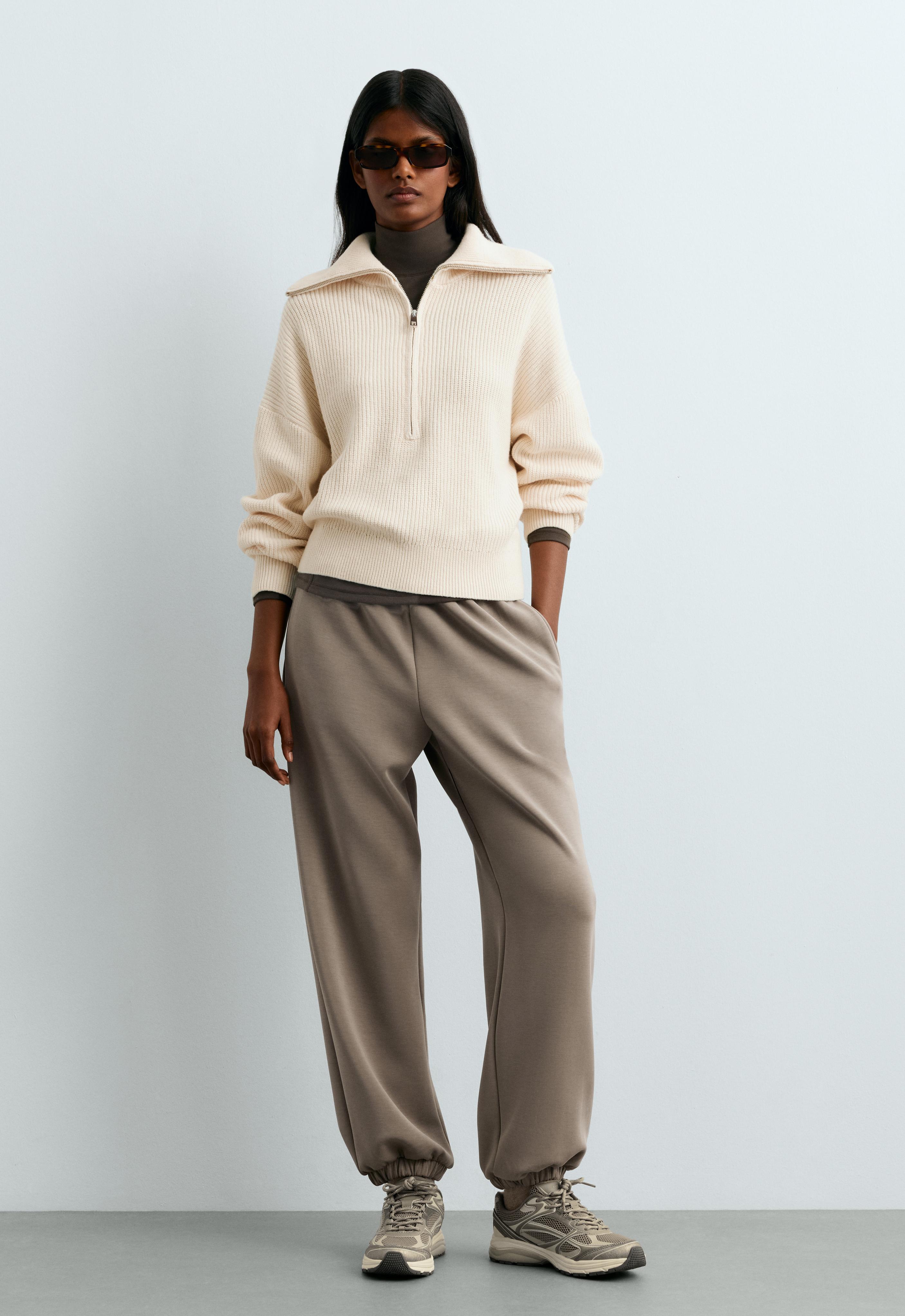 Pantalon jogger holgado con modal brushed