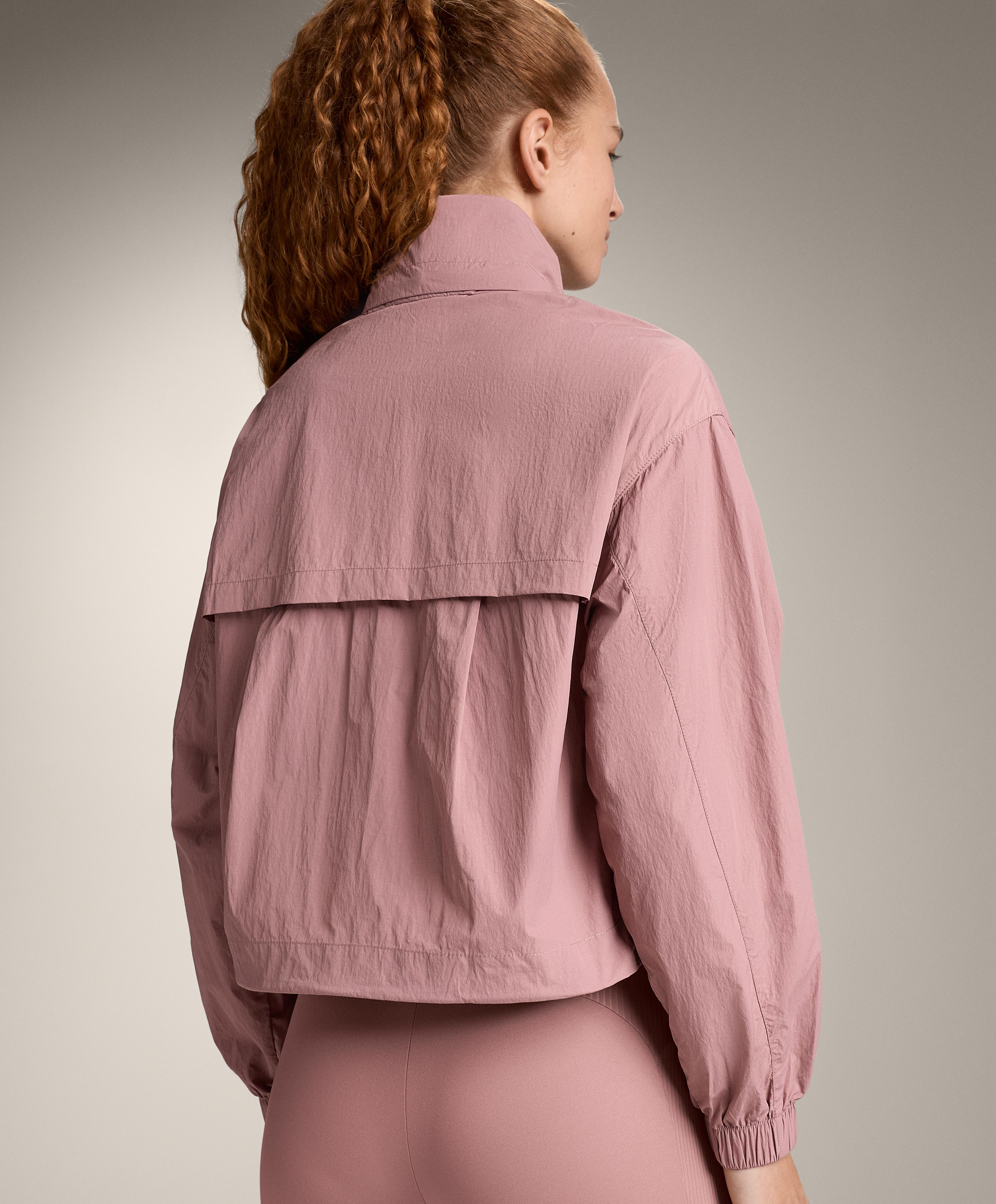 Water-repellent track jacket — SOFT PINK