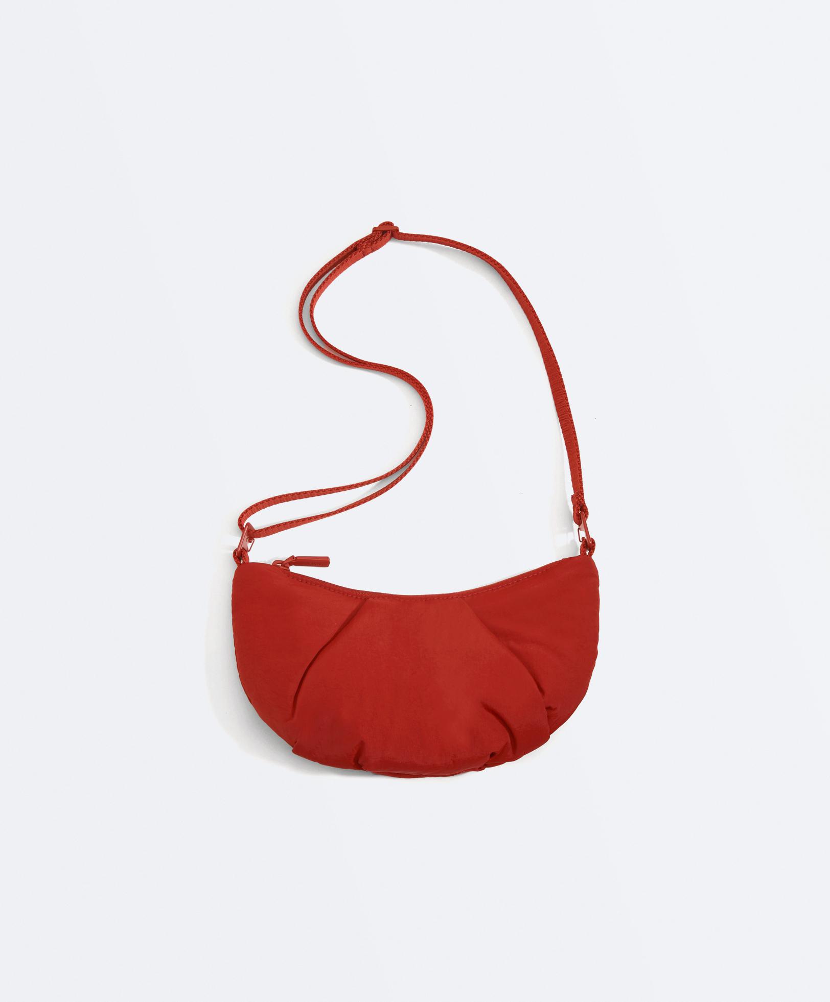 Mini quilted crossbody bag — RED
