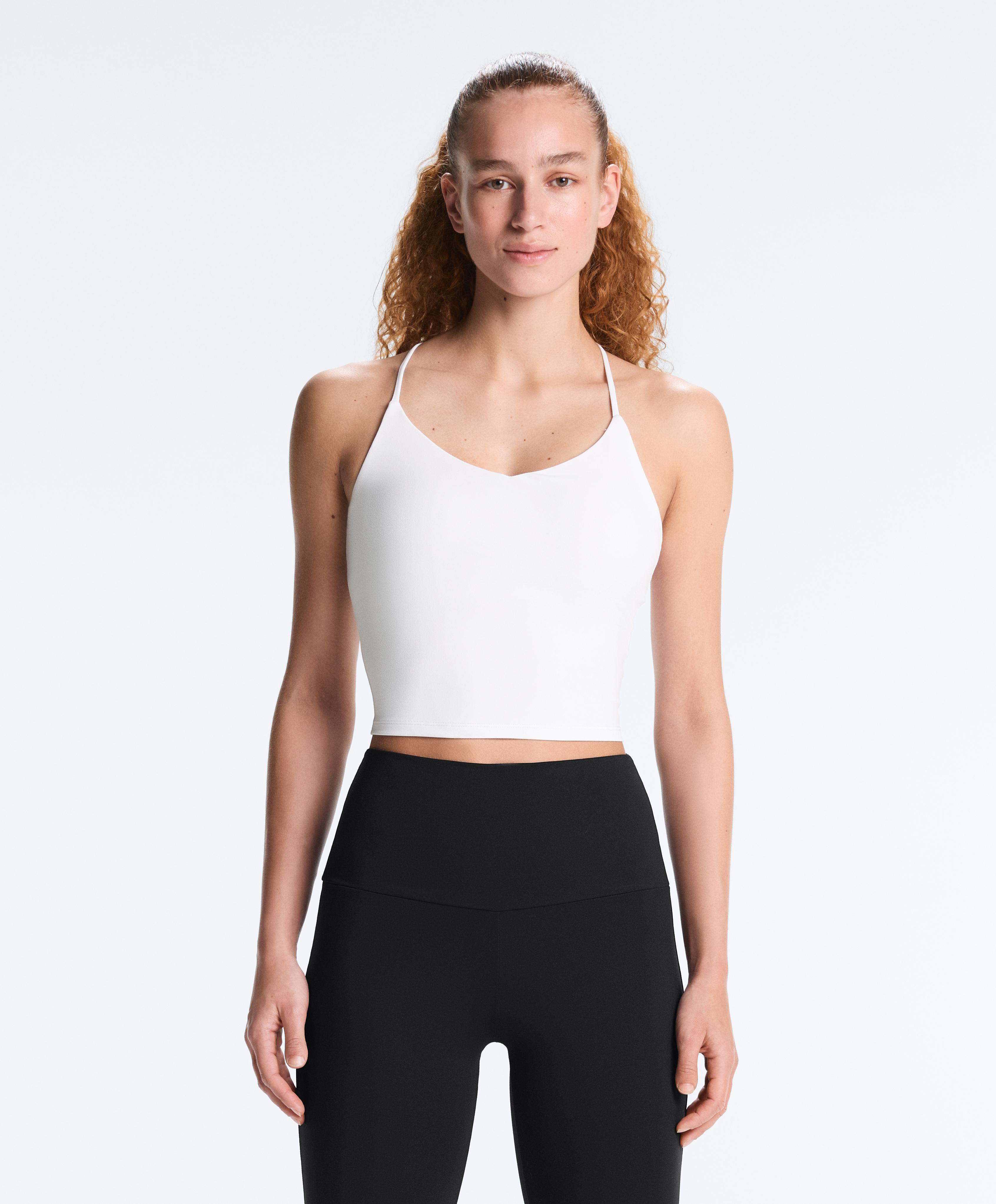 Comfortlux tank top with adjustable straps — WHITE