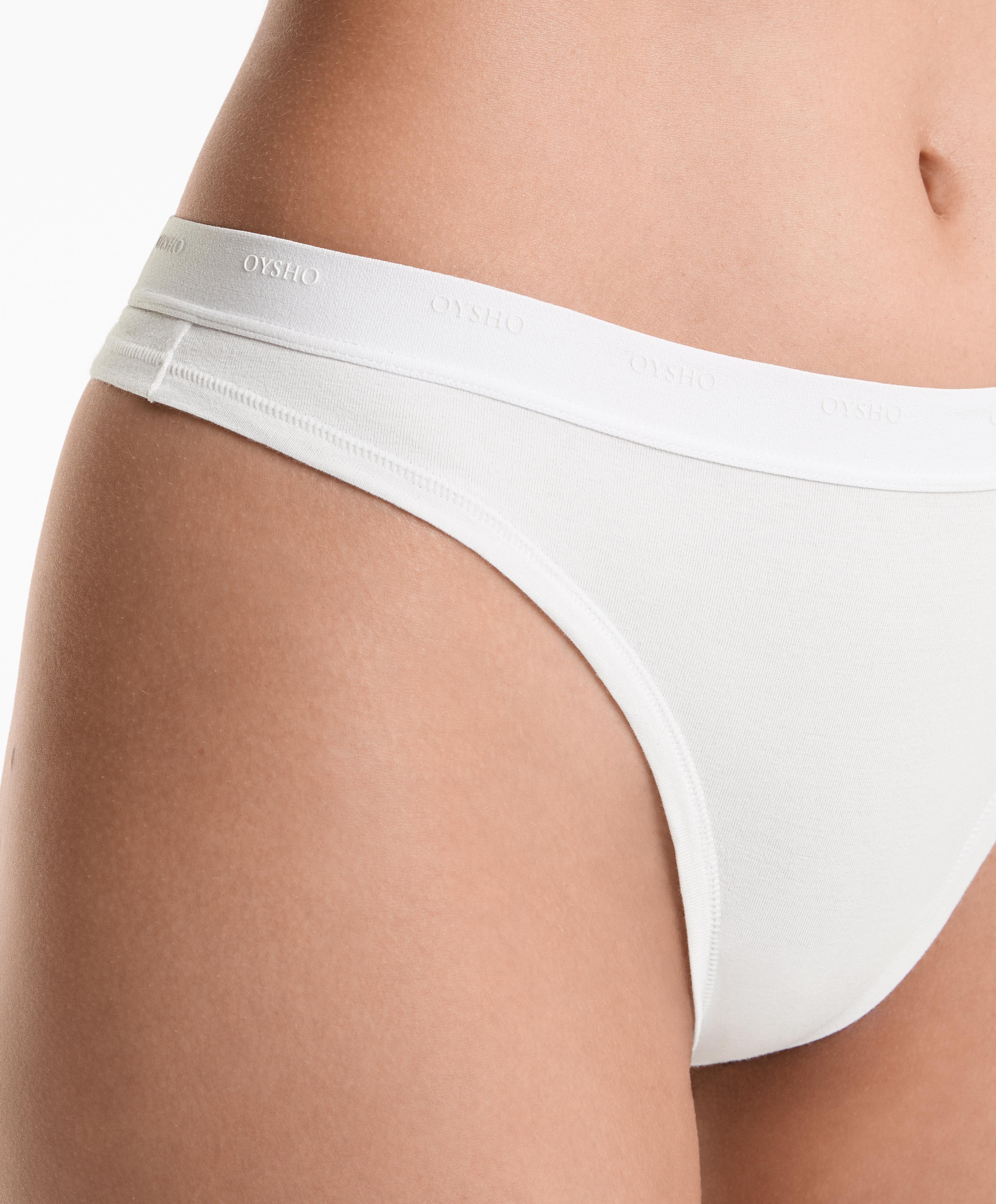 3 cotton blend logo thongs - Sale 3 cotton blend logo thongs - Sale