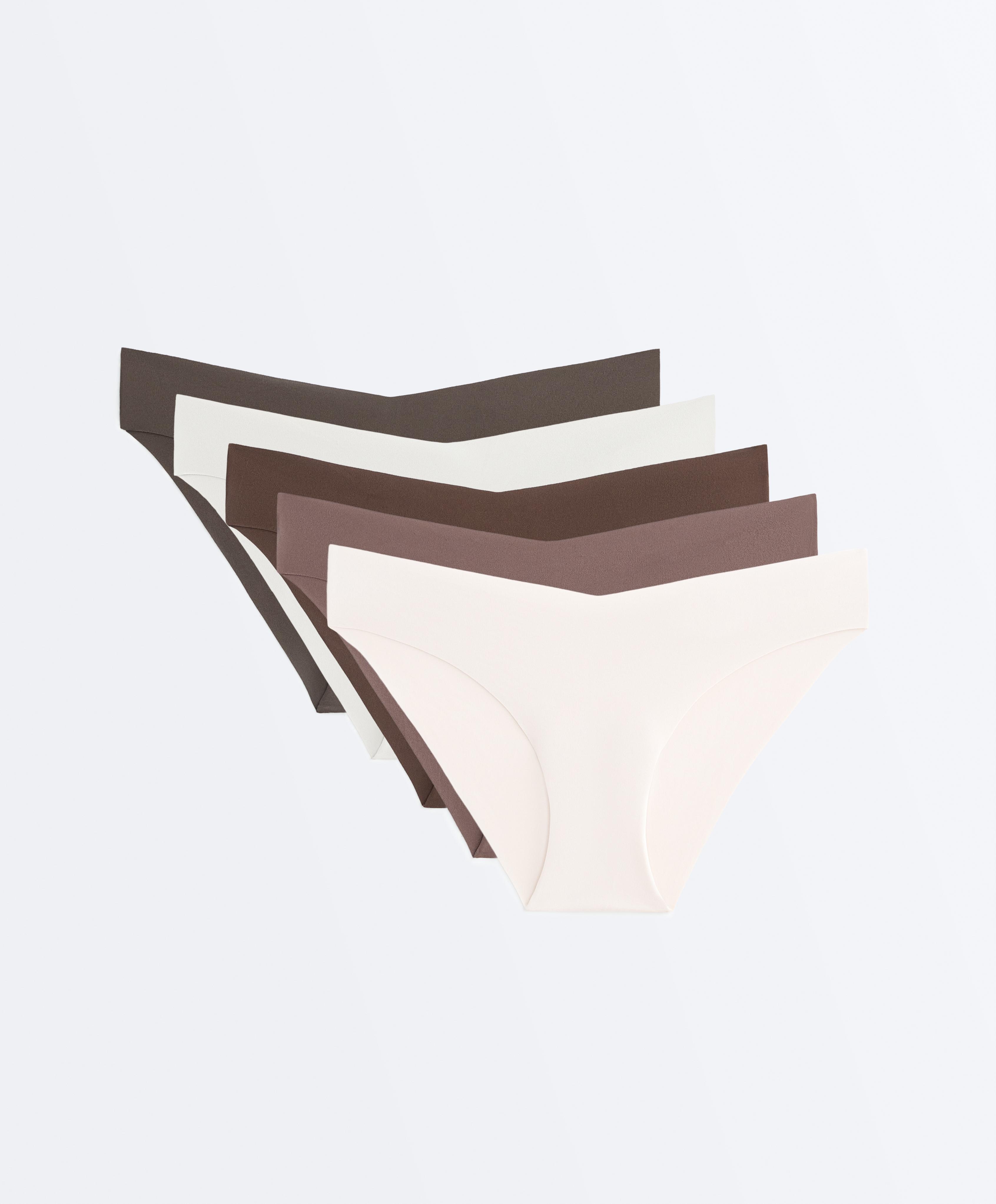 5 invisible V-cut polyamide blend classic briefs 5 invisible V-cut polyamide blend classic briefs
