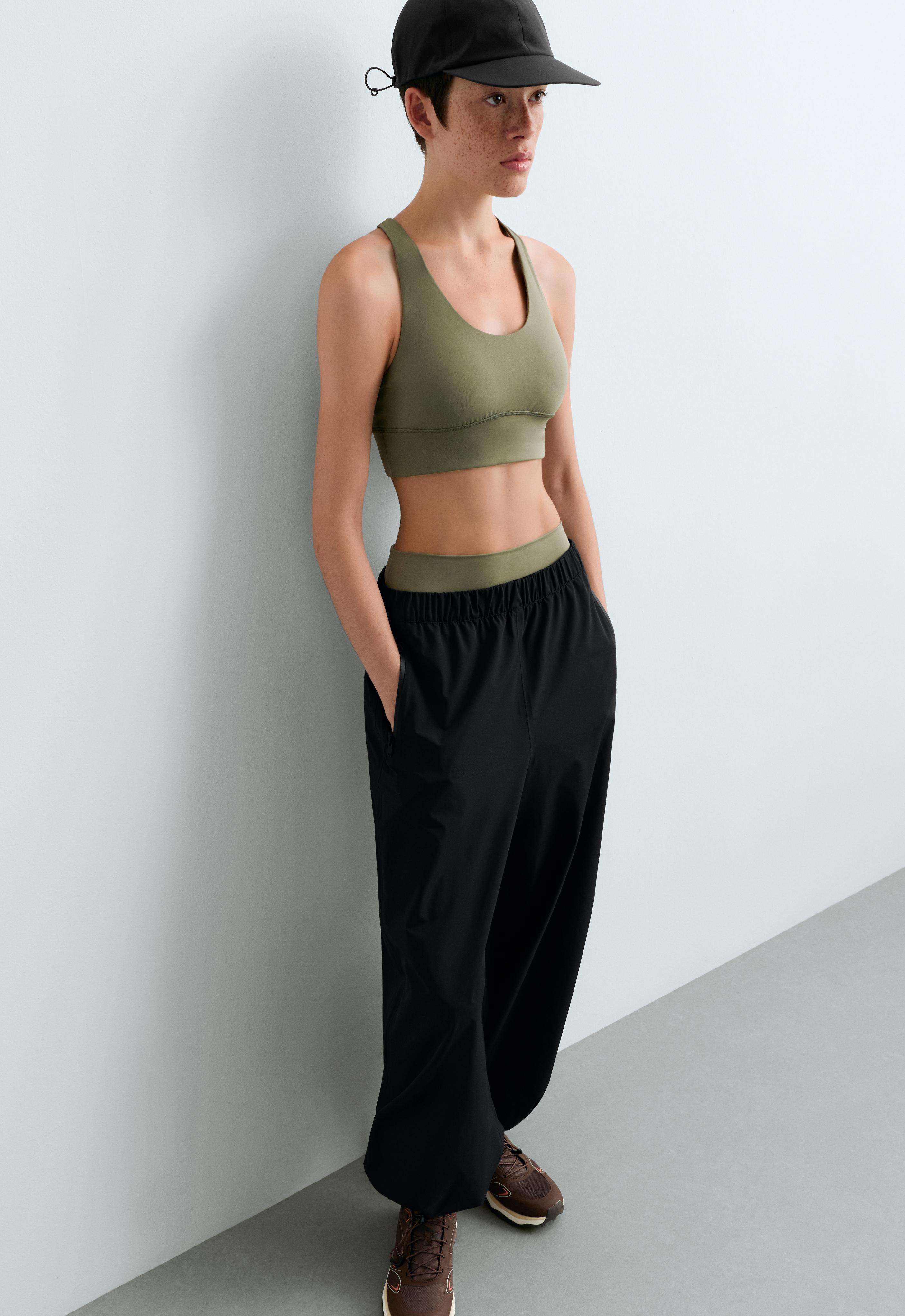 10k waterproof balloon trousers — BLACK