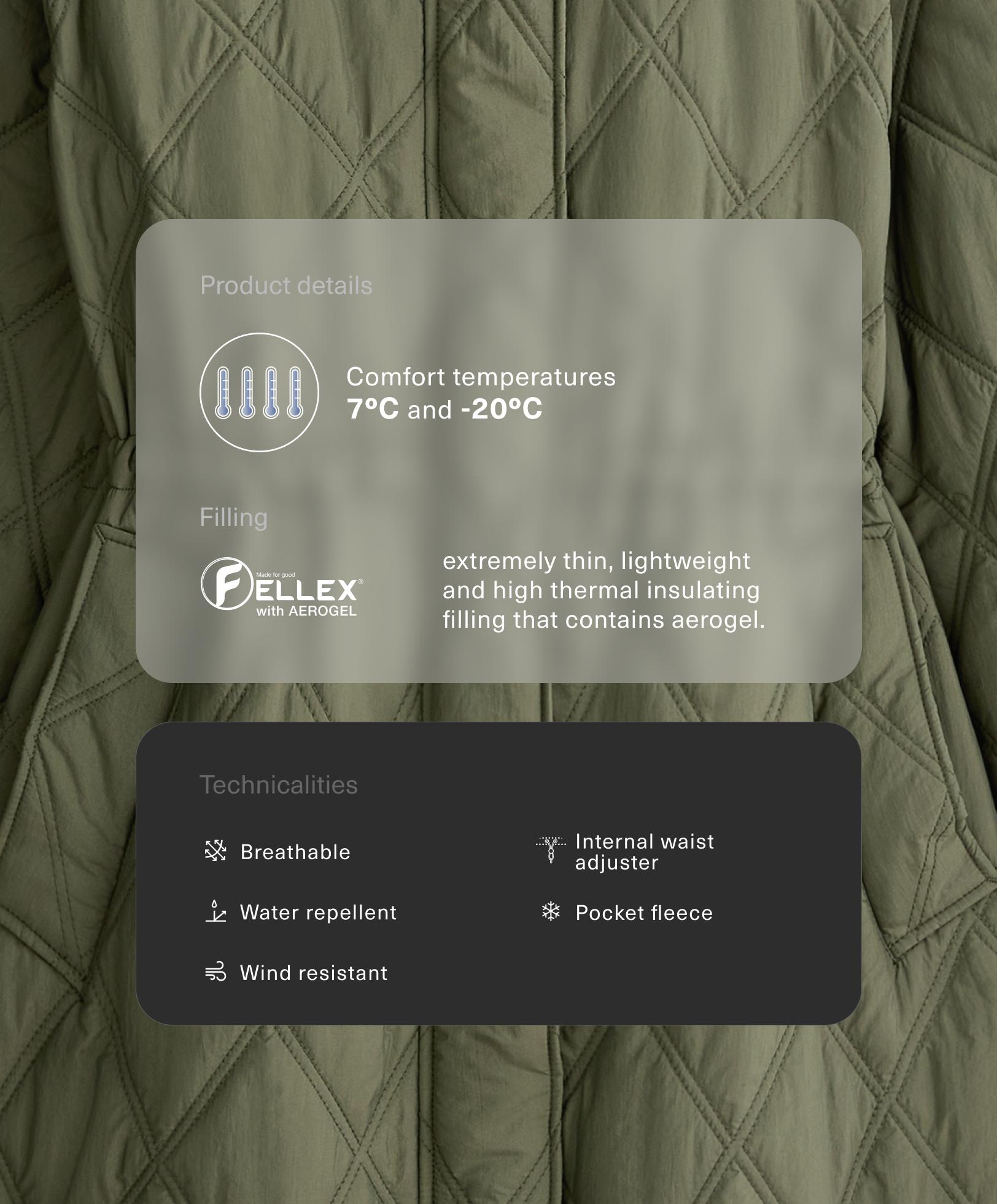 Chaqueta acolchada repelente al agua FELLEX® con AEROGEL Chaqueta acolchada repelente al agua FELLEX® con AEROGEL