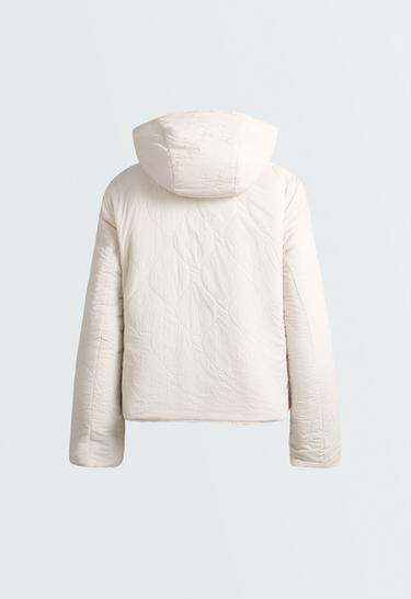 FELLEX® Aerogel reversible faux-fur-effect padded jacket — PALE TAUPE 11