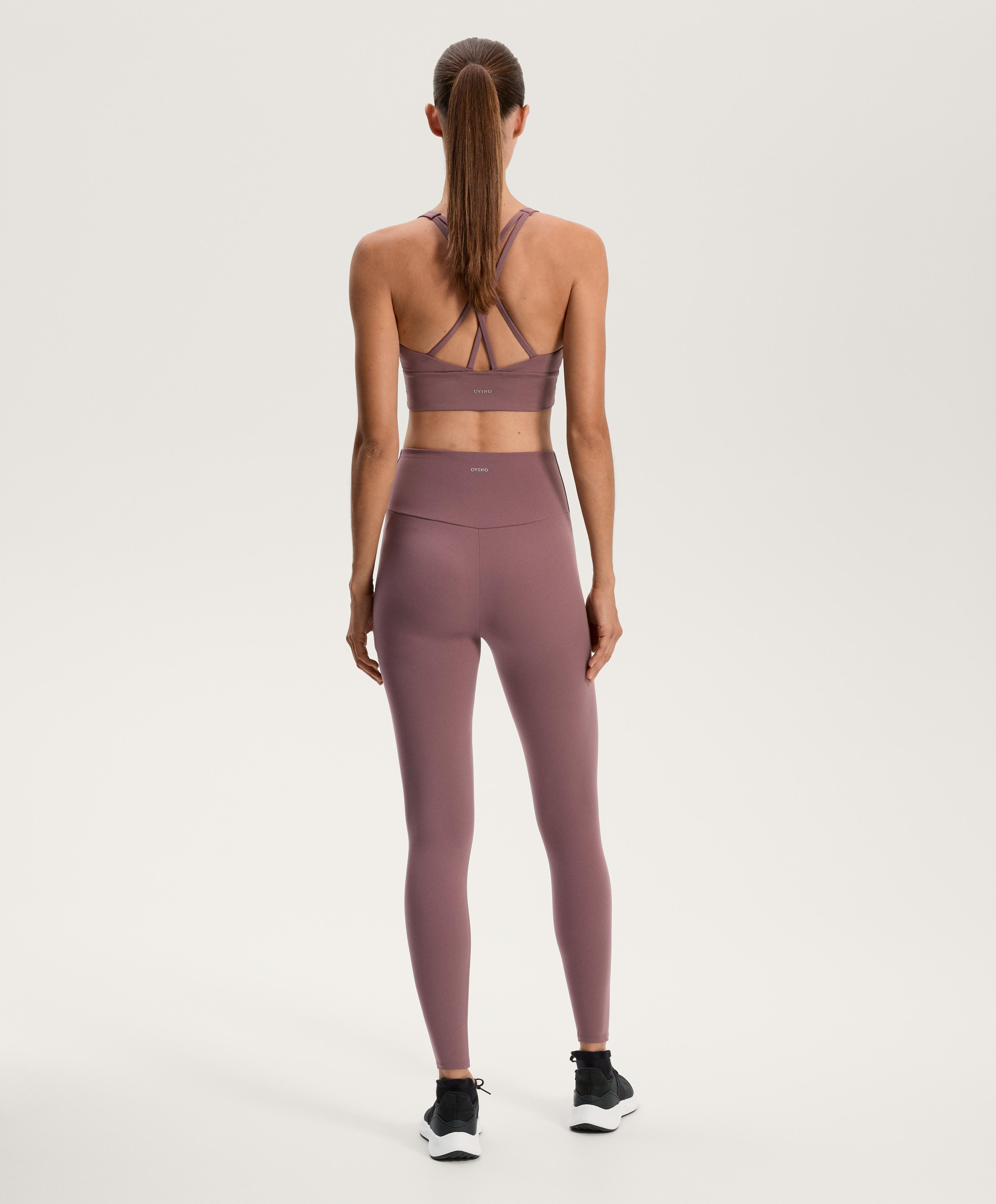 Pink mauve Comfortlux super high rise total look with crossover bra Pink mauve Comfortlux super high rise total look with crossover bra